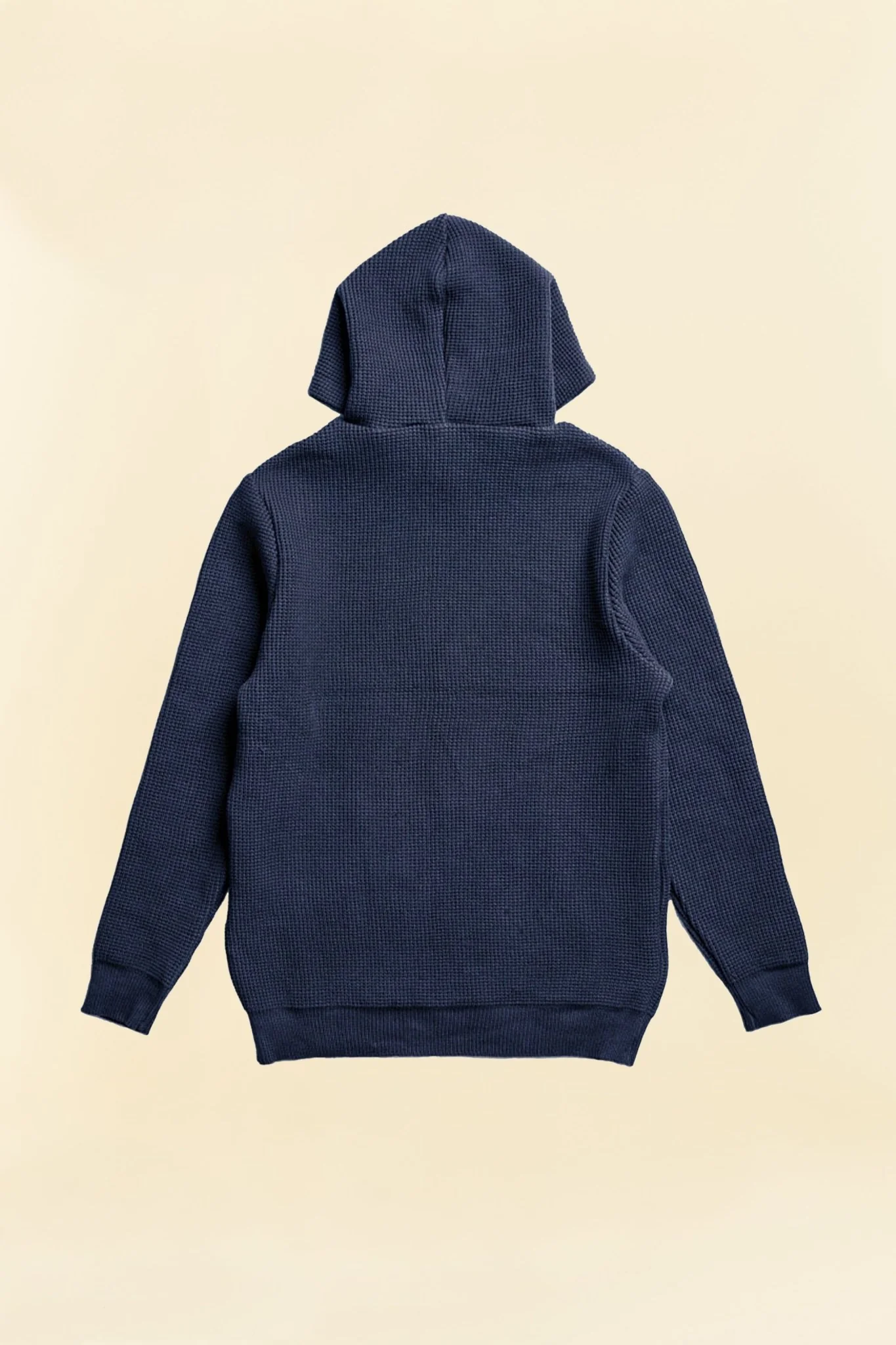Addict Clothes ACVM Waffle Cotton Knit Hoodie - Ink Blue - Image 5