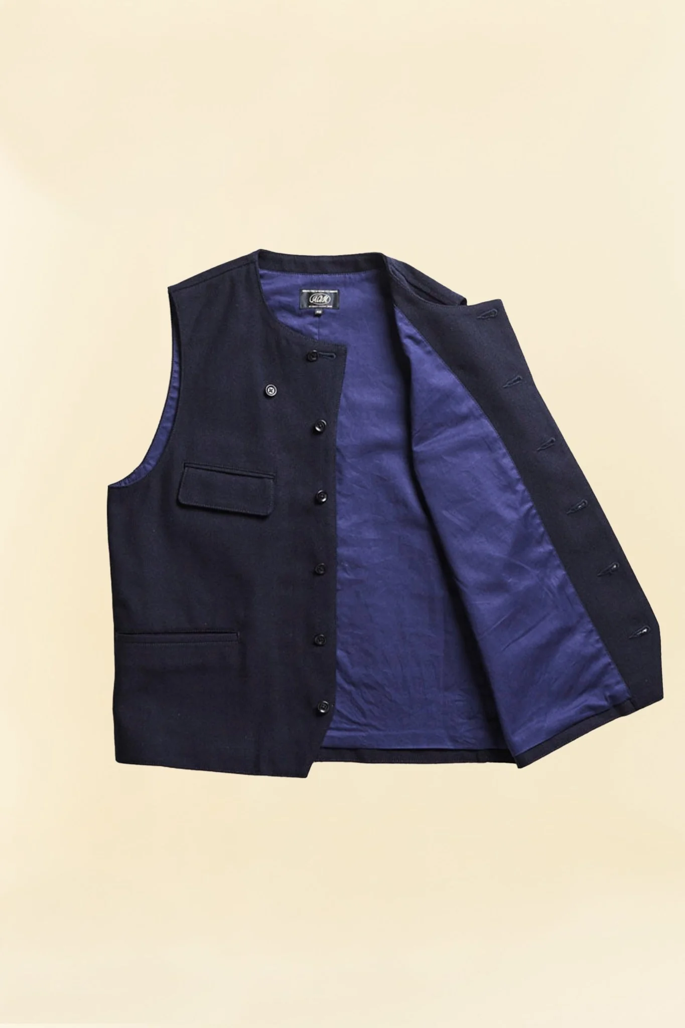 Addict Clothes ACVM Herringbone Vest - Navy - Image 3