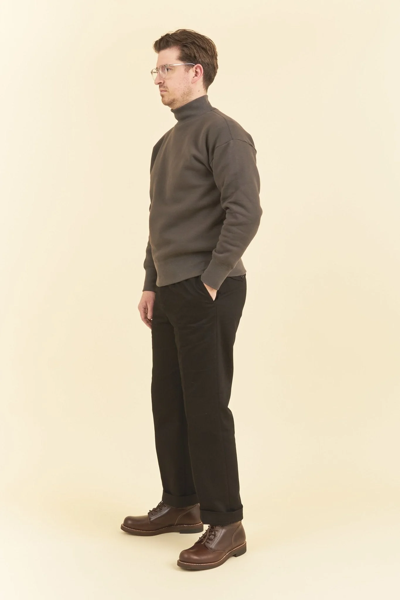 Addict Clothes ACVM Mockneck Sweatshirt - Grey - Image 3
