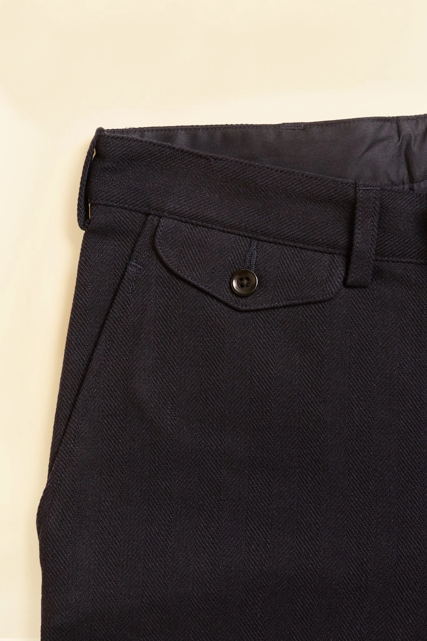 Addict Clothes Herringbone Trousers - Navy - Image 5