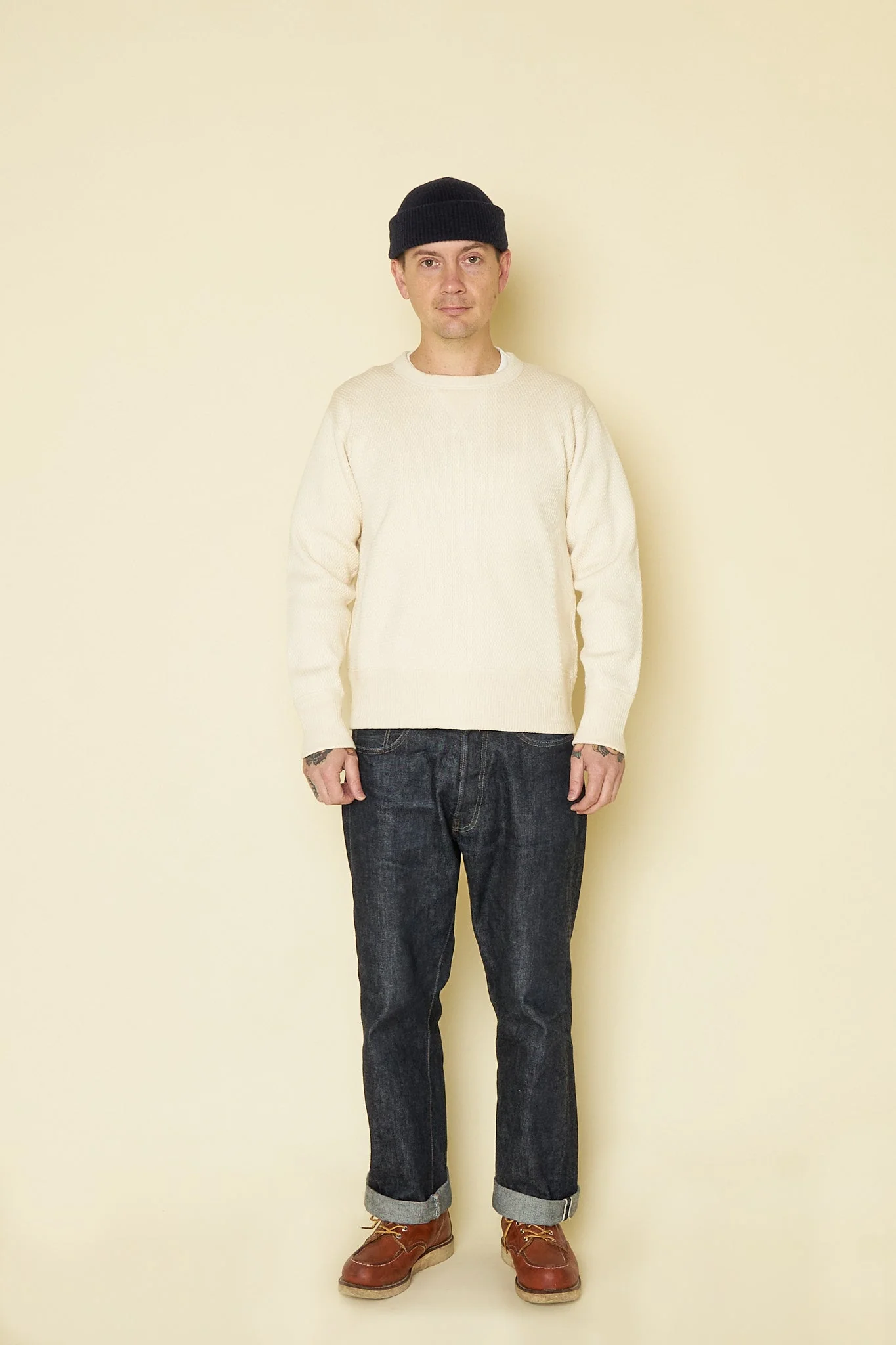 Belafonte Ragtime Super Heavy WV Thermal Sweatshirt - Soaping Ivory - Image 4