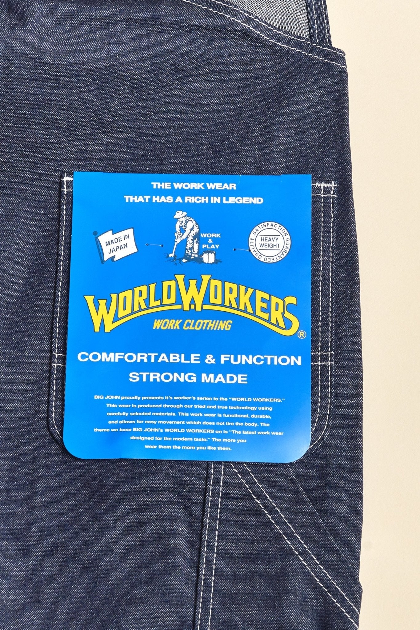 Big John World Workers Overall - Dry Indigo - Image 6