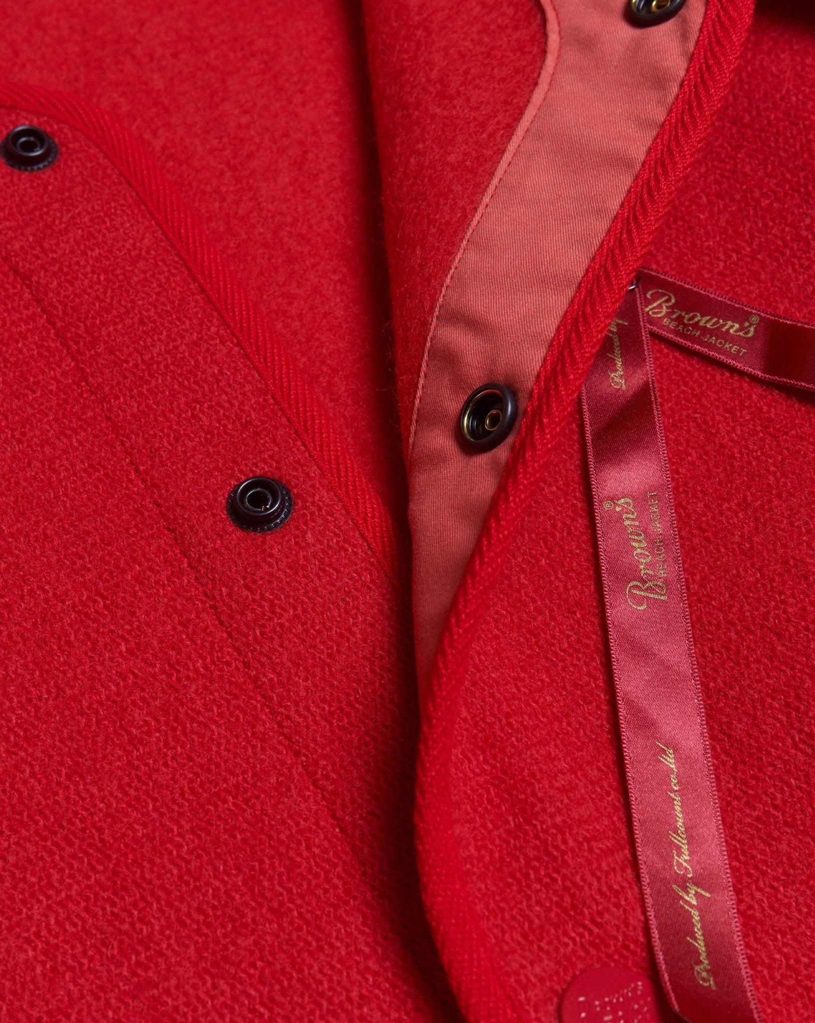 Brown's Beach Coverall Jacket - Red - Image 4