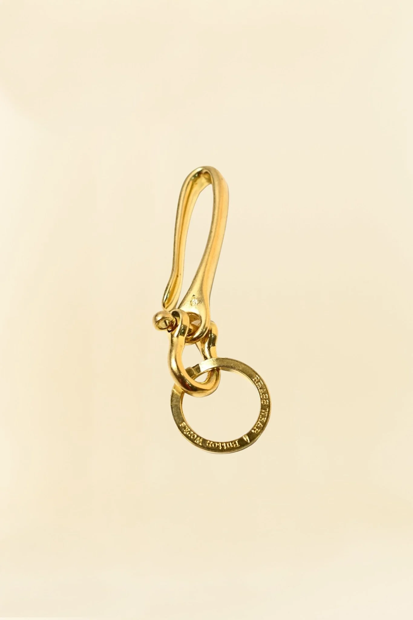 Button Works "Brass Wear" Fish Hook Key Holder