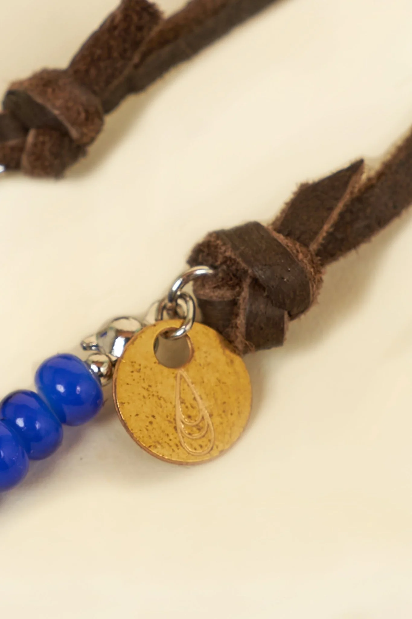 Button Works White Hearts Necklace & Bracelet - Blue - Image 5