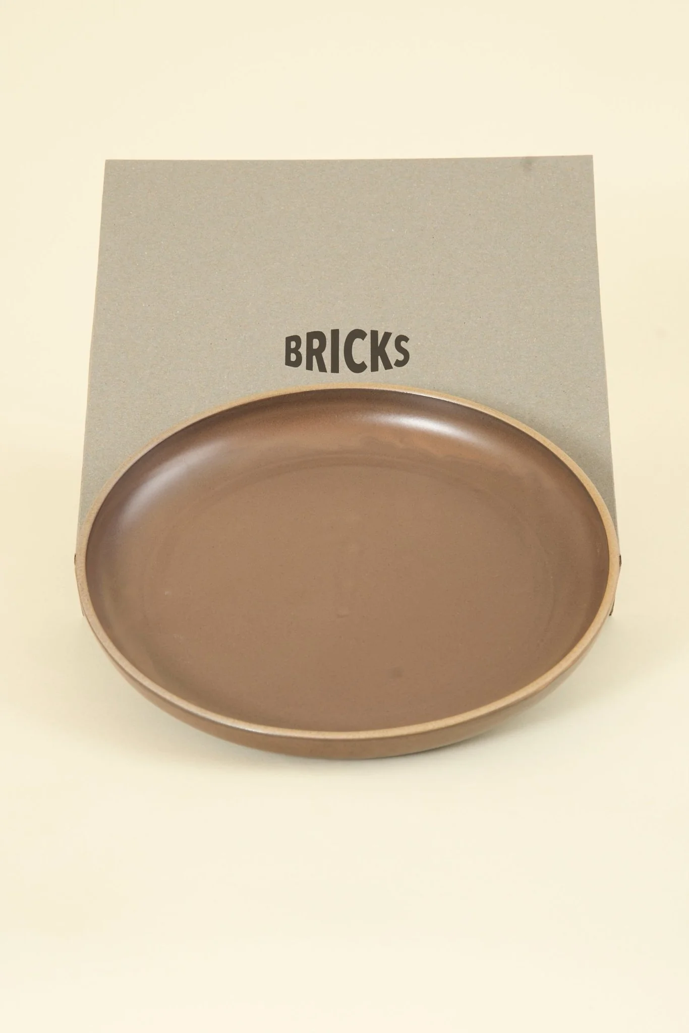 CHIPS Inc. BRICKS Large Plate - Brown - Image 2