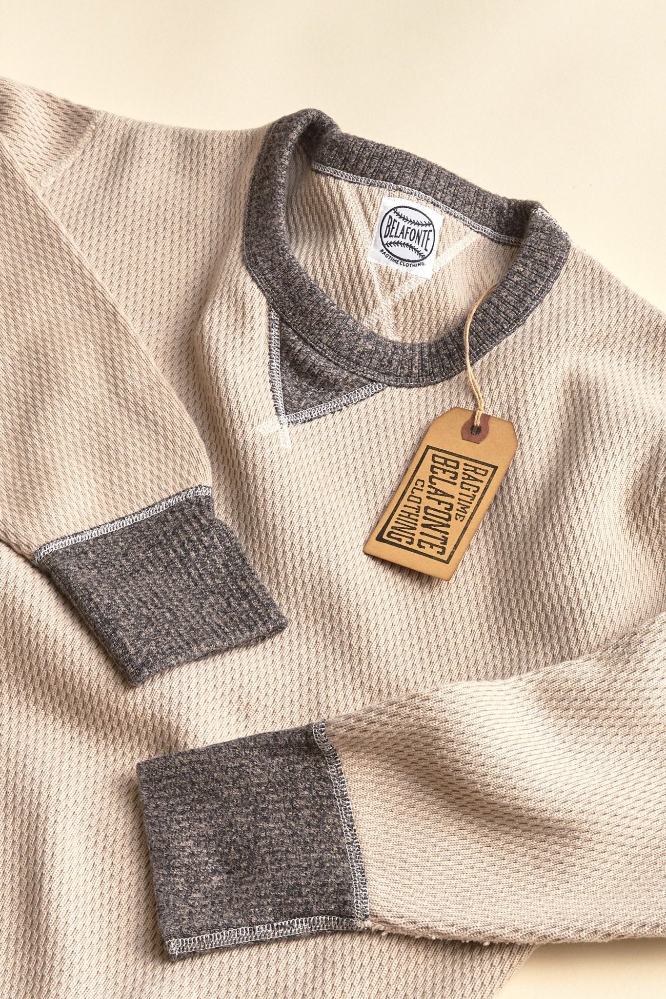 Belafonte Ragtime Super Heavy WV Thermal Sweatshirt - Smoky Ash Gray - Image 3