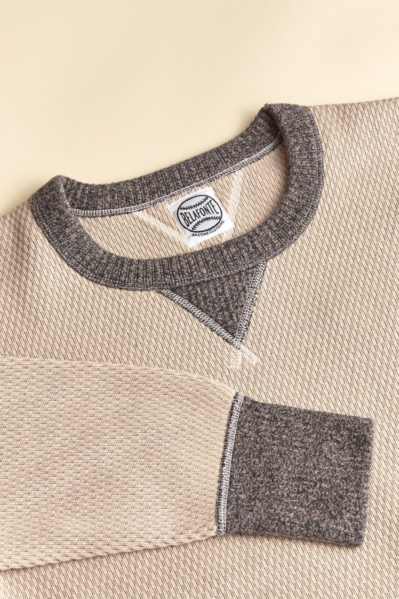 Belafonte Ragtime Super Heavy WV Thermal Sweatshirt - Smoky Ash Gray - Image 7