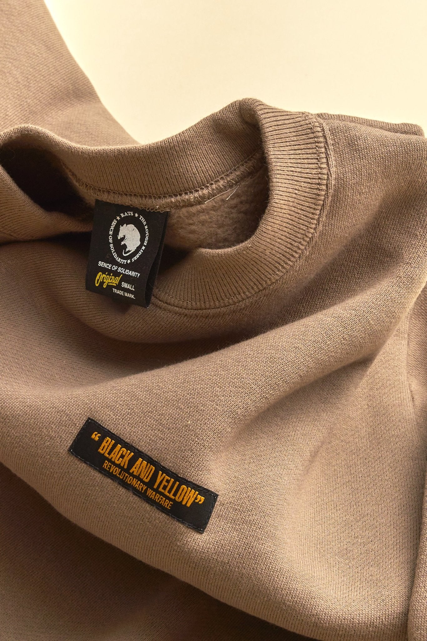 Rats Classic Crew Neck Sweatshirt - Khaki - Image 5