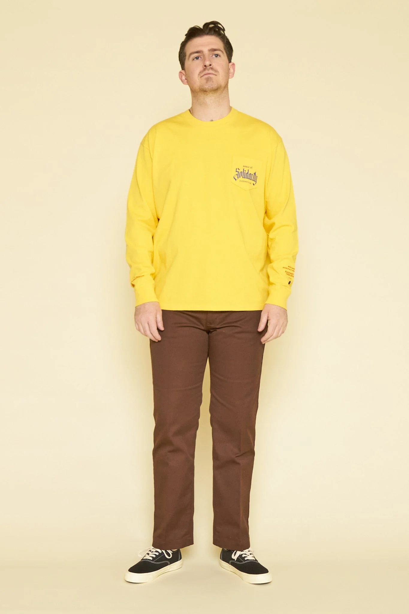 Rats Solidarity Pocket Long Sleeve - Yellow - Image 2