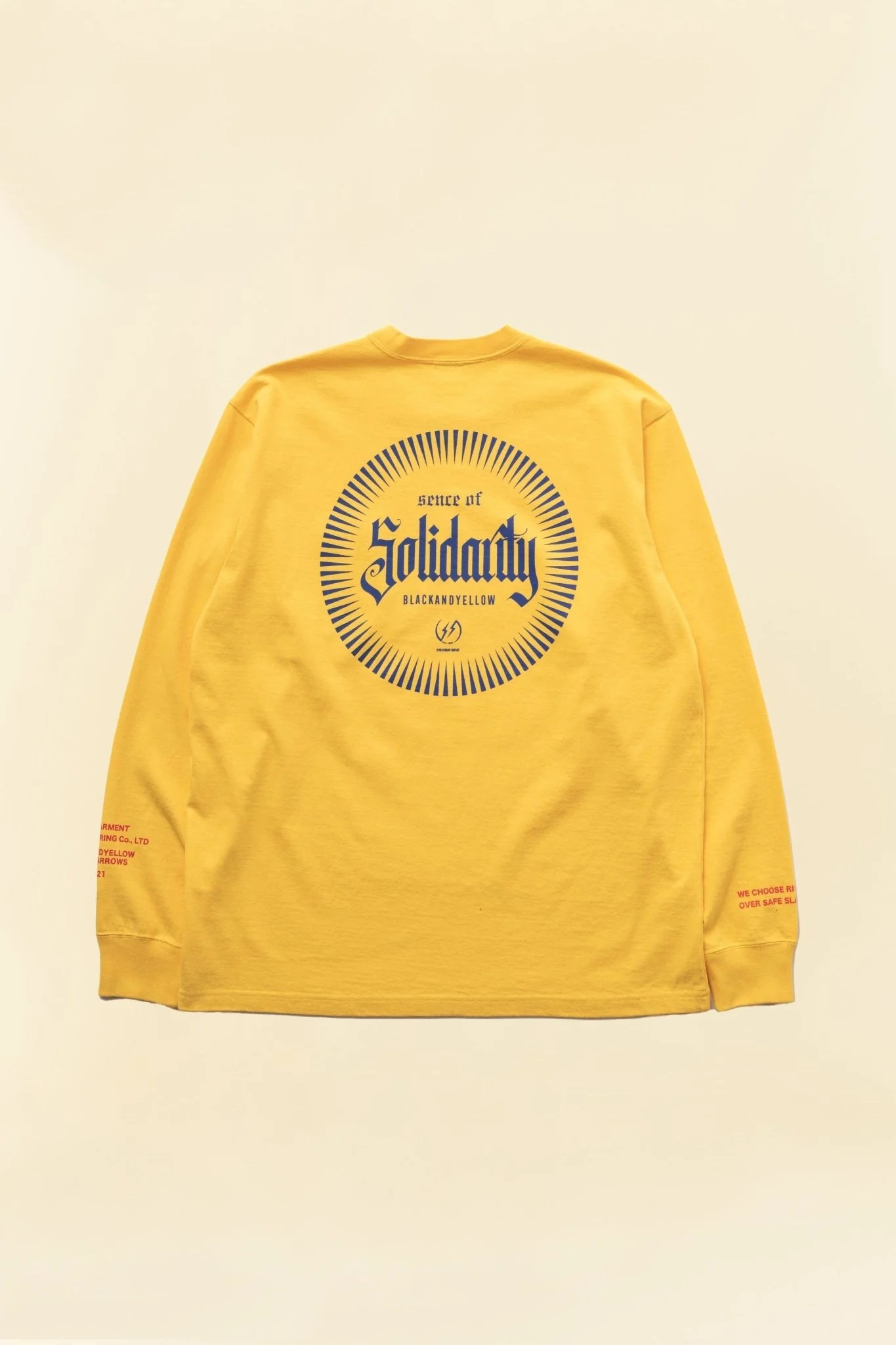 Rats Solidarity Pocket Long Sleeve - Yellow - Image 3