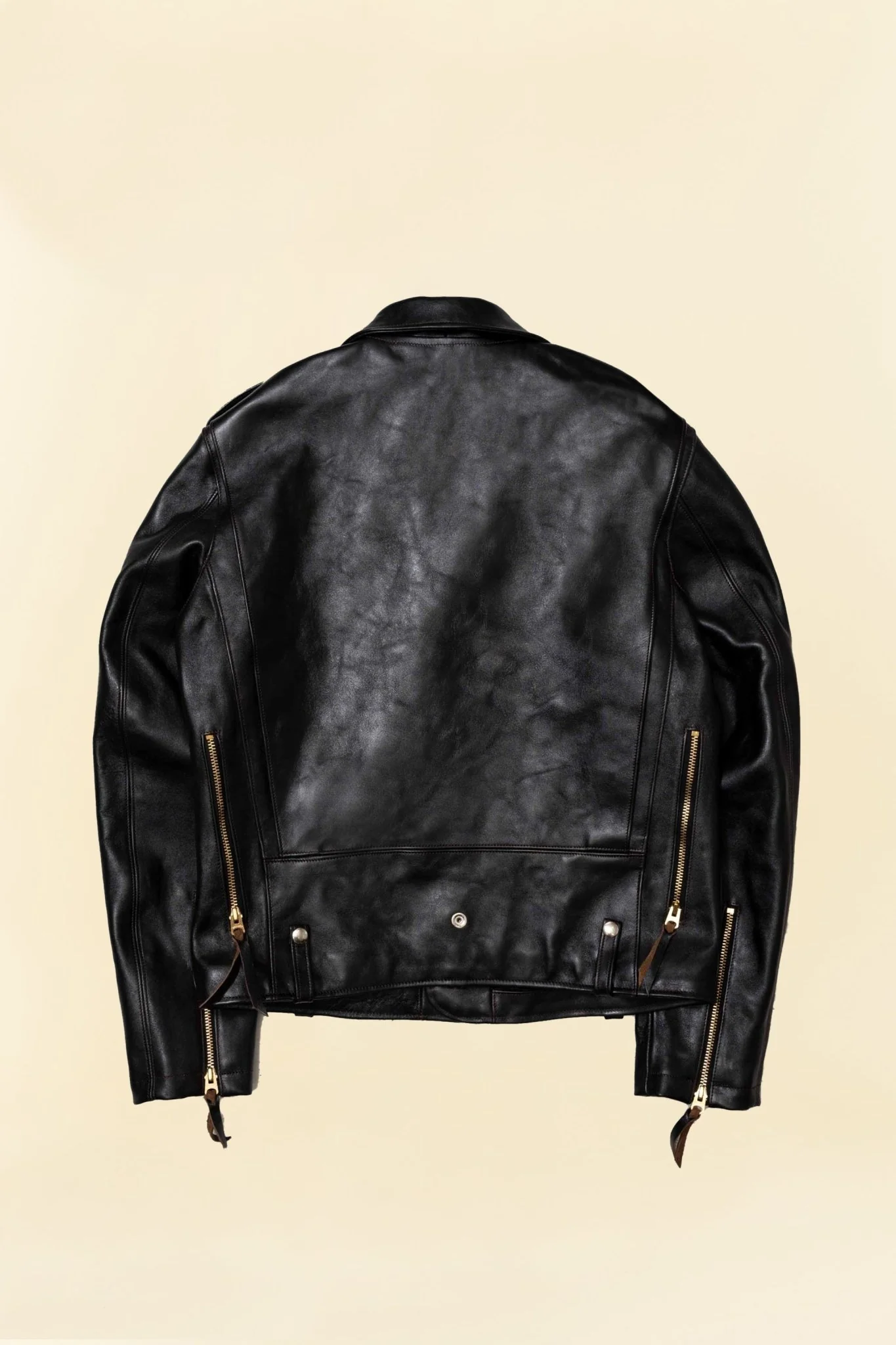 Double Helix 'Innovator' Horsehide Leather Jacket - Black - Image 12