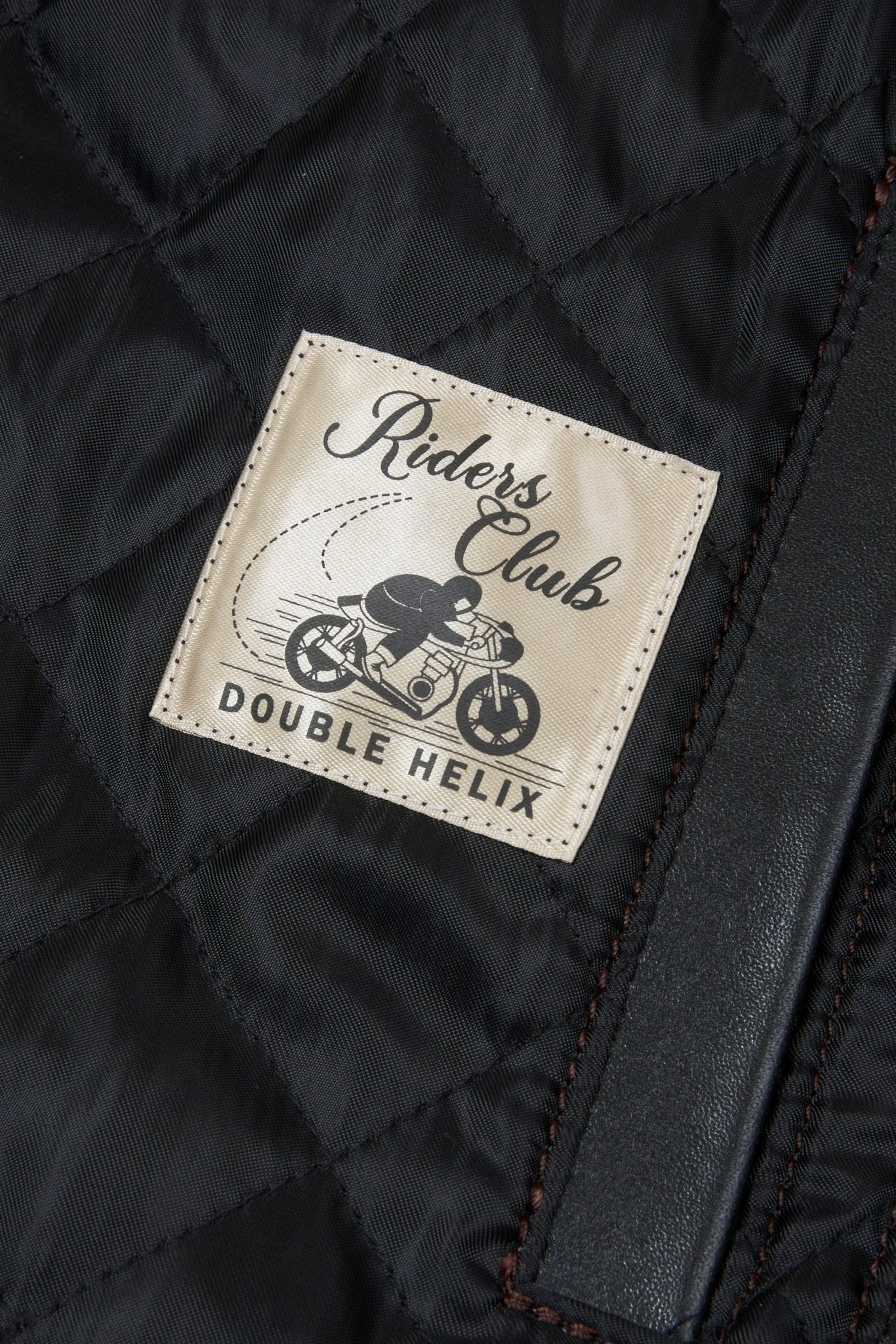 Double Helix 'Innovator' Horsehide Leather Jacket - Black - Image 8