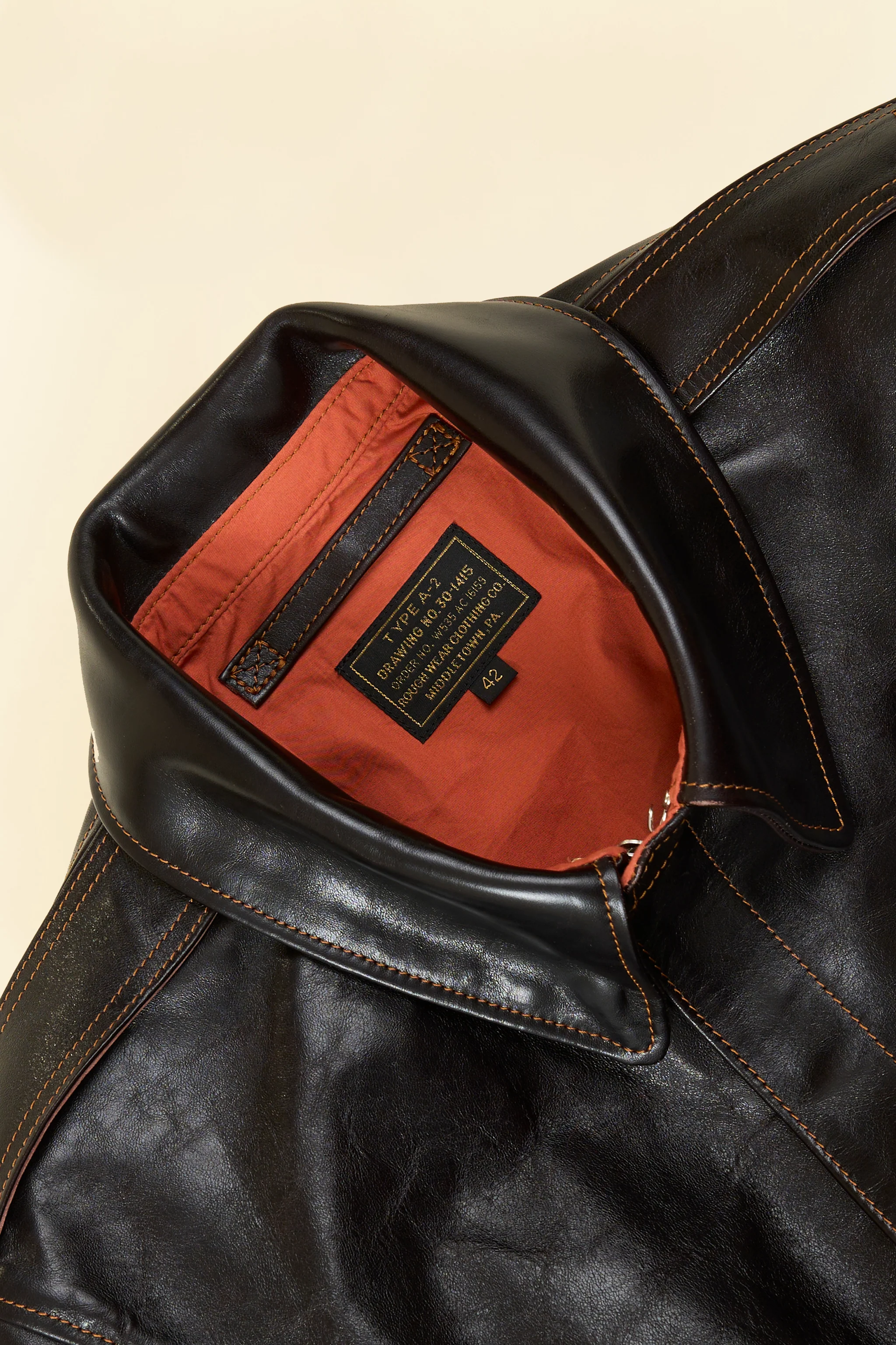 Double Helix 'Type A-2' Horsehide Leather Jacket - Image 6