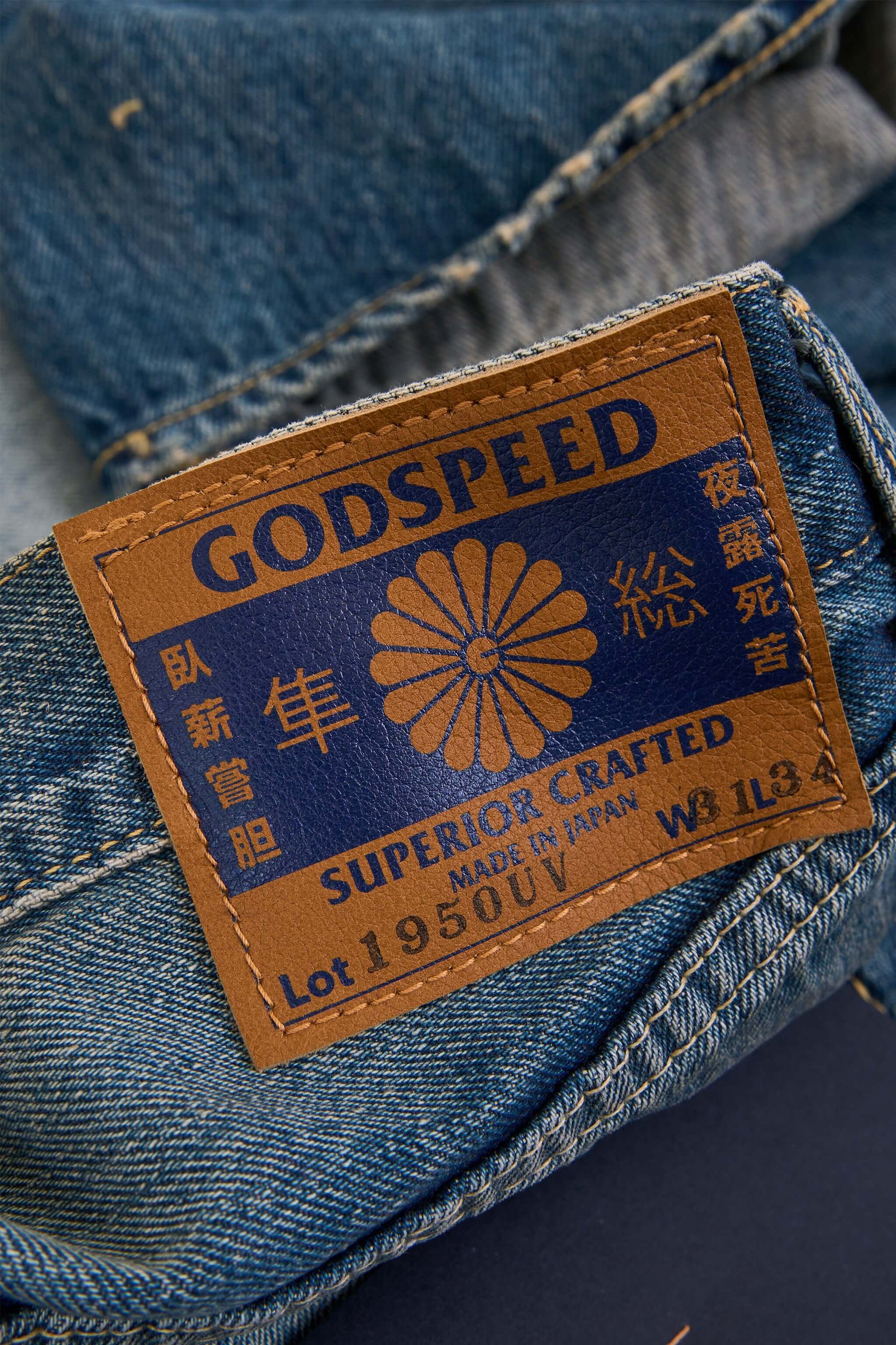 Godspeed 1950UV - 13oz Vintage Wash Wide Straight Selvedge Denim - Image 10