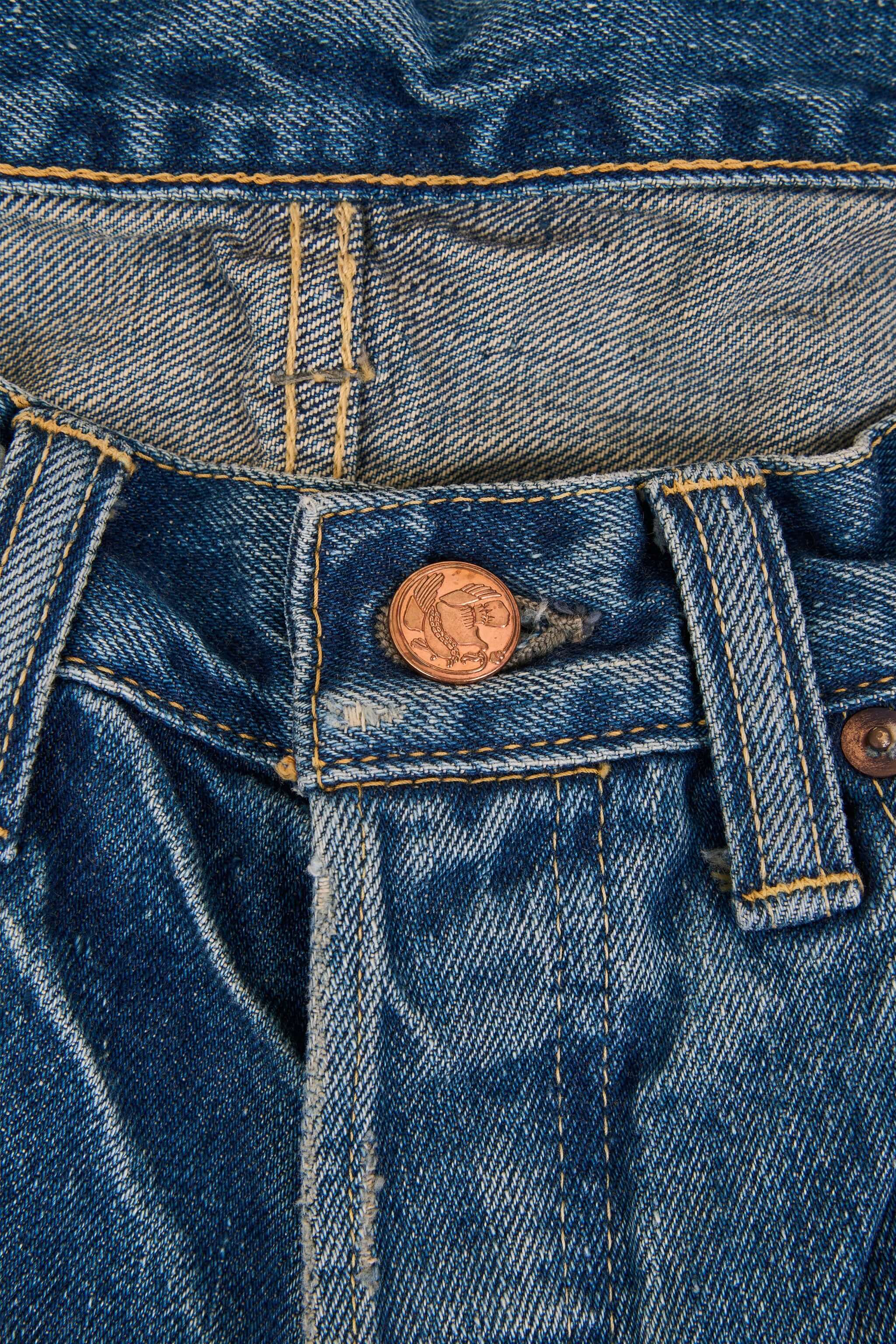 Godspeed 1950UV - 13oz Vintage Wash Wide Straight Selvedge Denim - Image 4