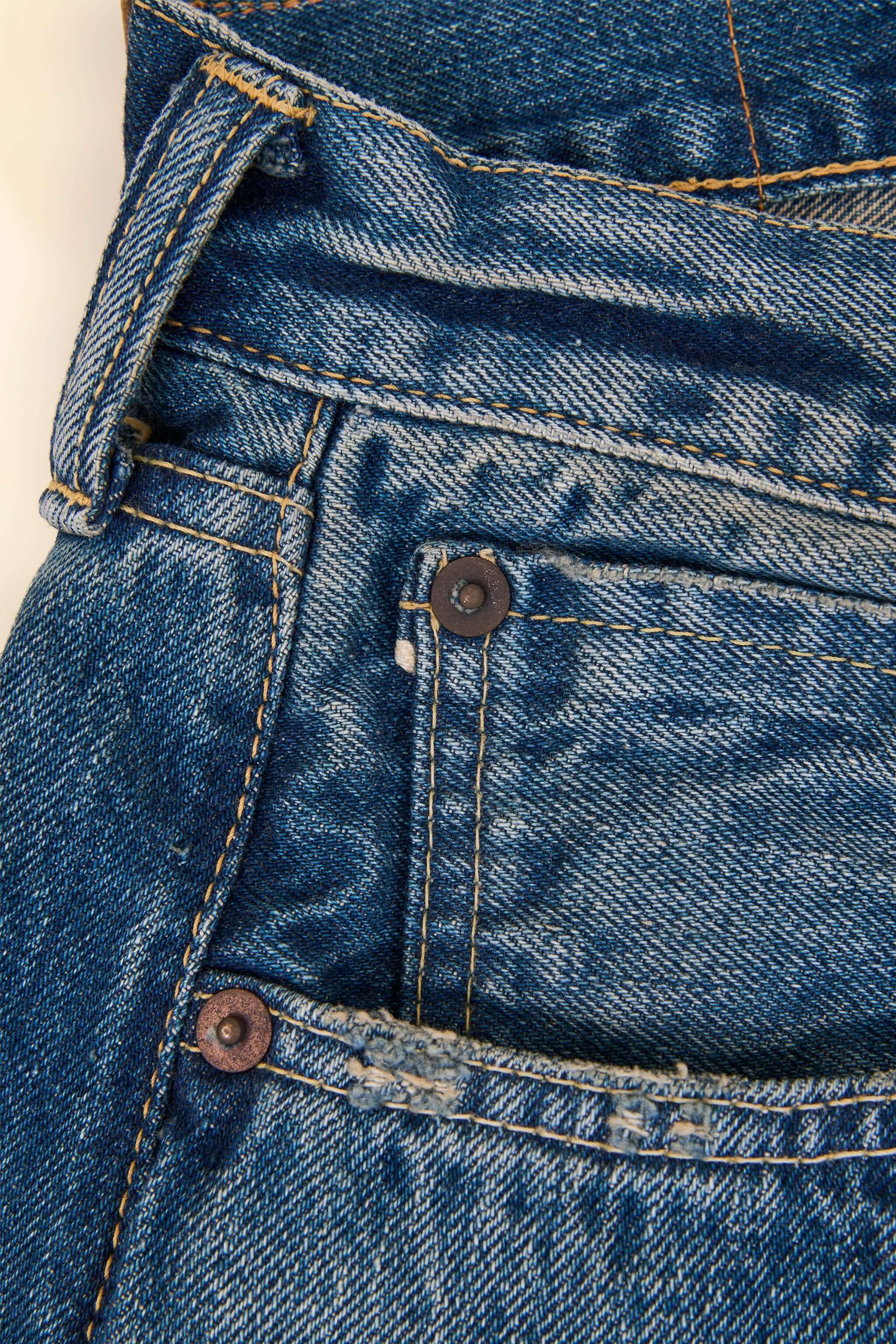 Godspeed 1950UV - 13oz Vintage Wash Wide Straight Selvedge Denim - Image 5