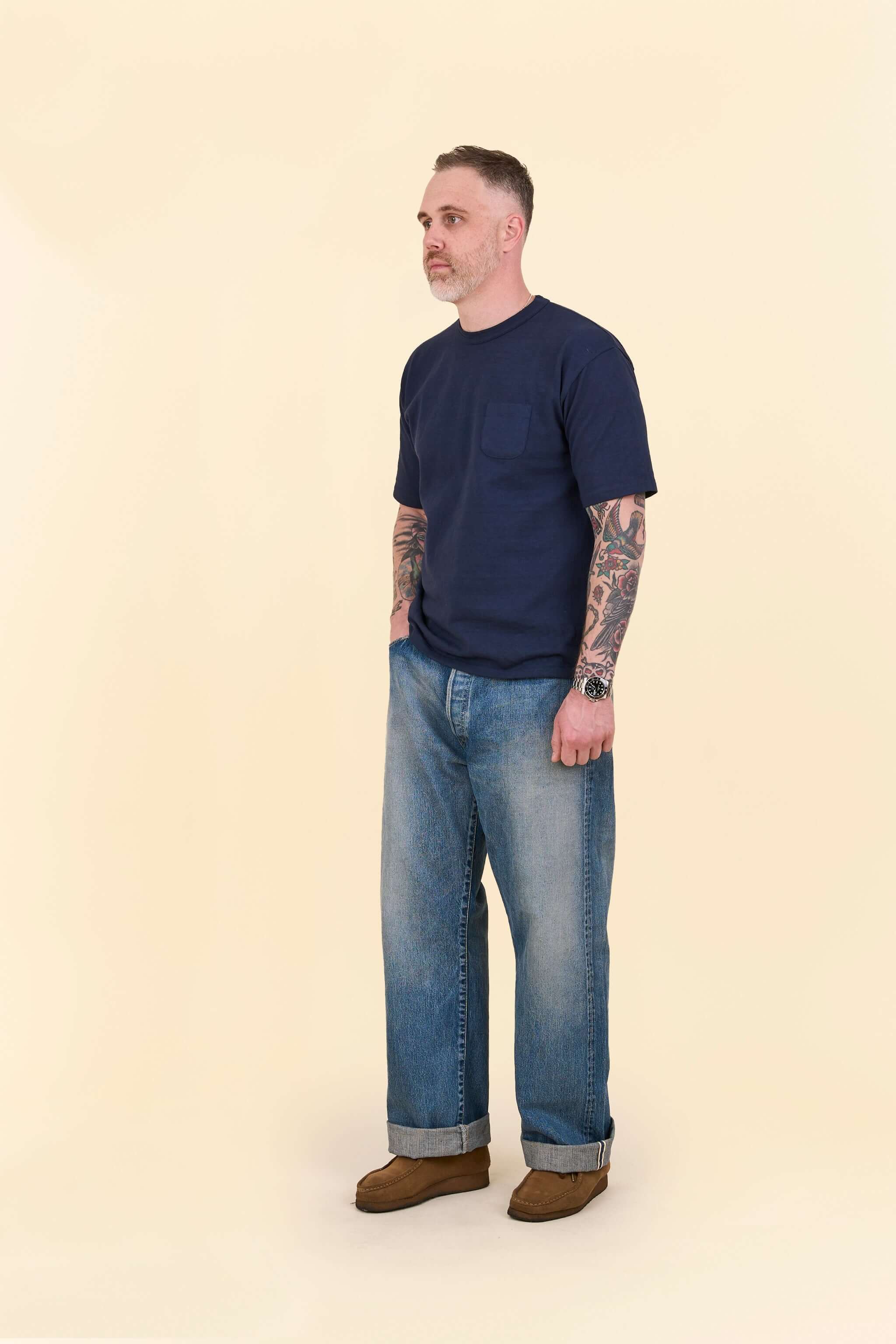 Godspeed 1950UV - 13oz Vintage Wash Wide Straight Selvedge Denim - Image 6