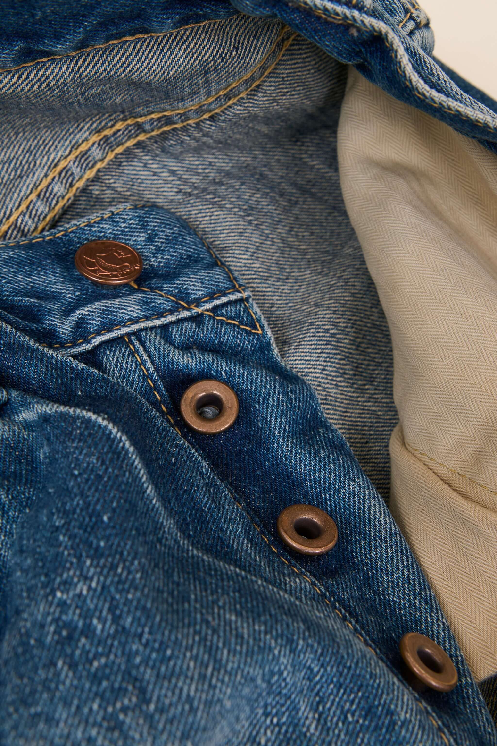Godspeed 1950UV - 13oz Vintage Wash Wide Straight Selvedge Denim - Image 8