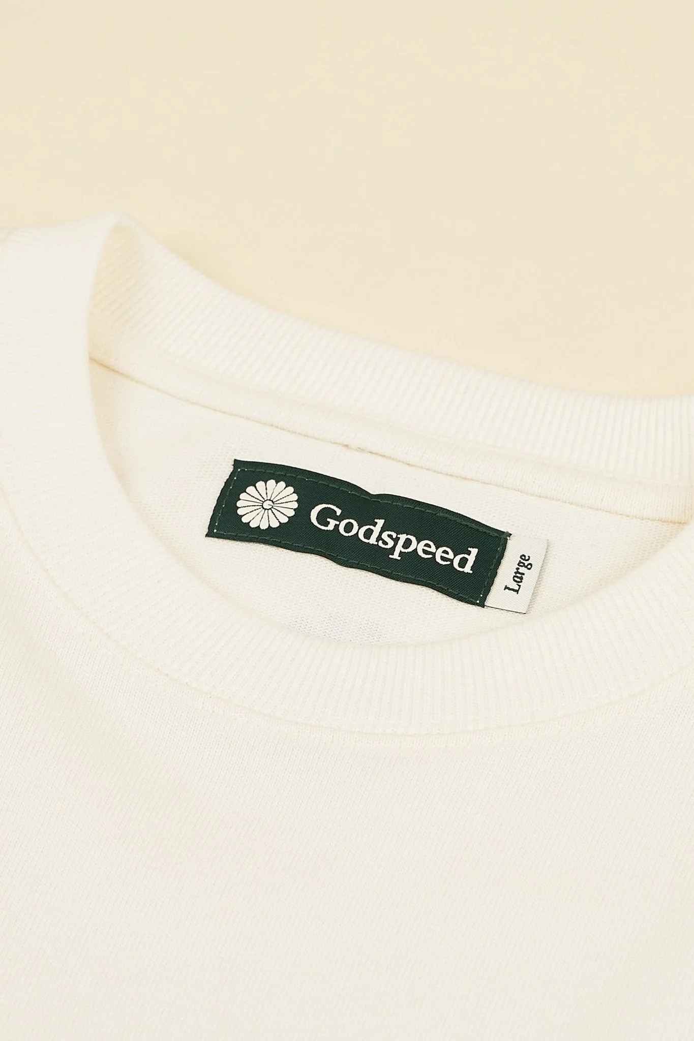 Godspeed 'Zenith' Heavyweight Organic T-Shirt - Natural - Image 7