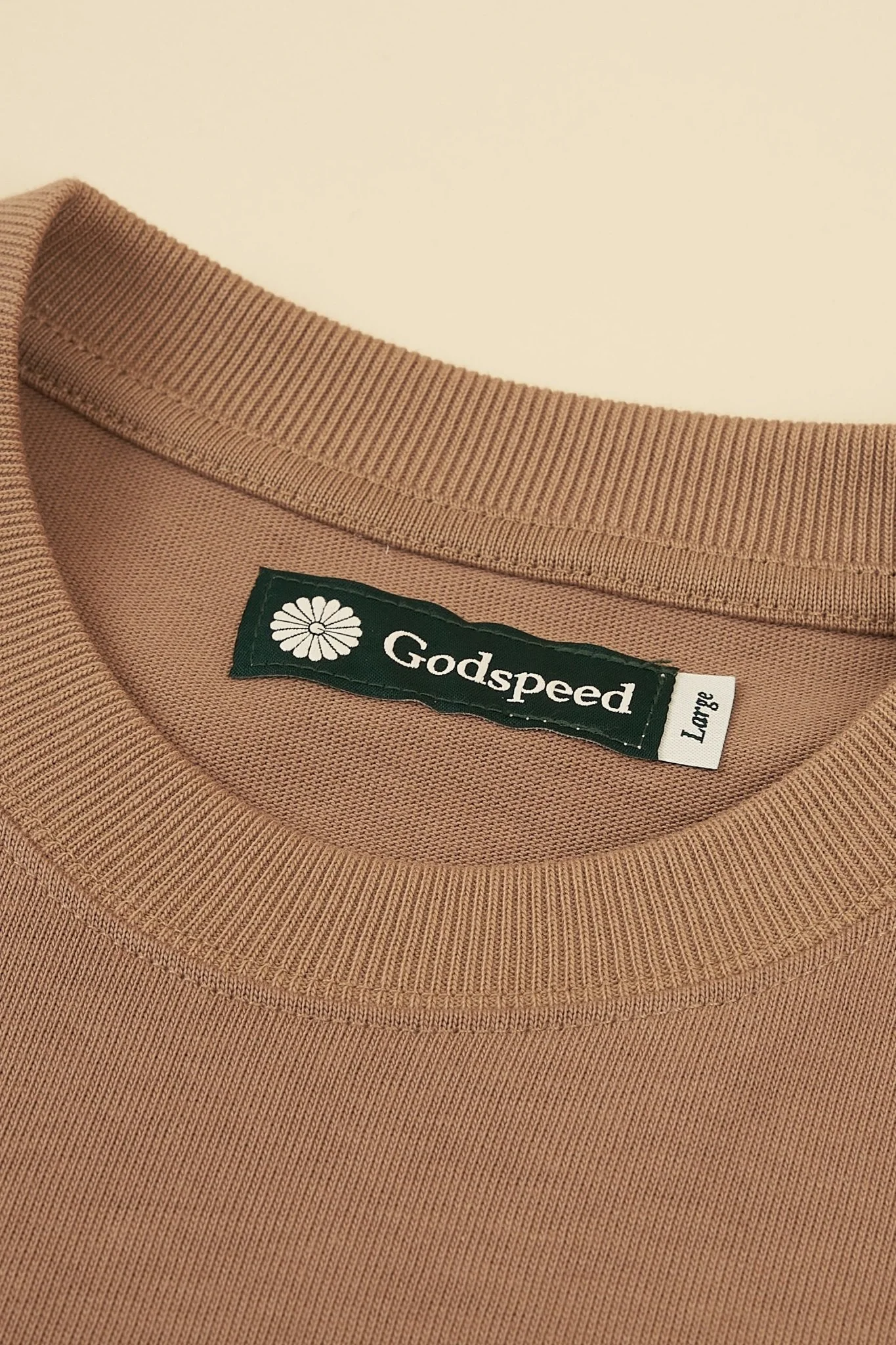Godspeed 'Zenith' Heavyweight Organic T-Shirt - Brown - Image 4