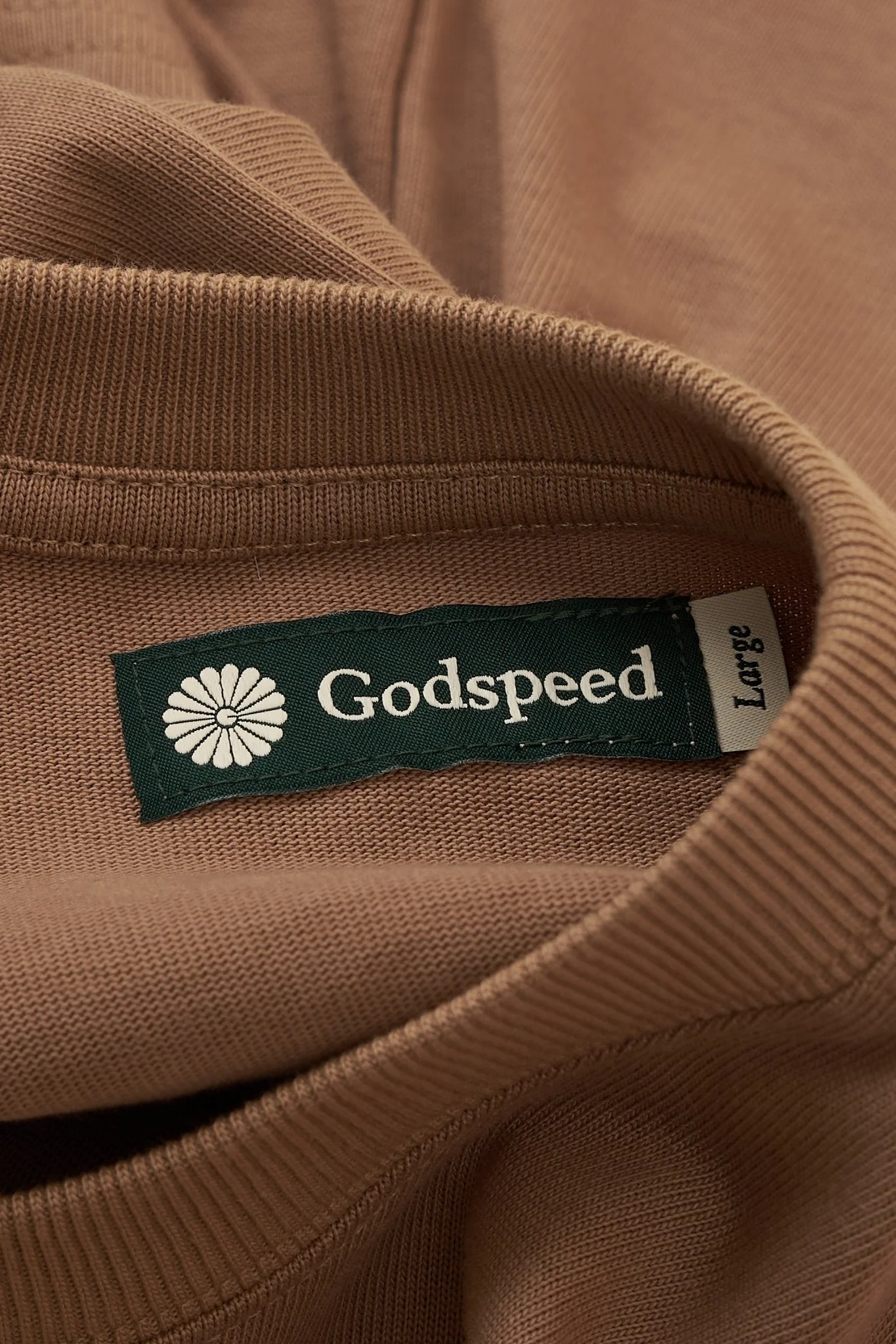 Godspeed 'Zenith' Heavyweight Organic T-Shirt - Brown - Image 7