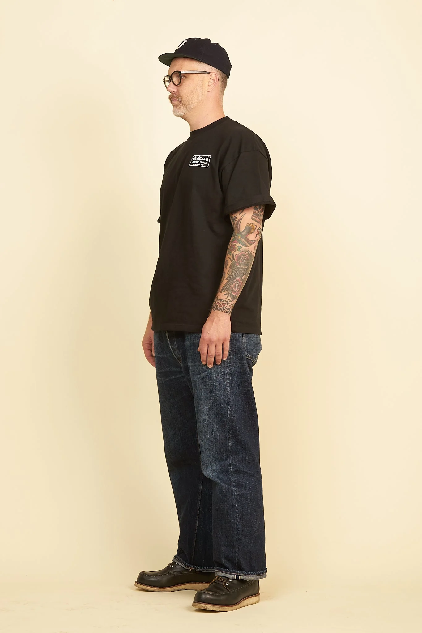 Godspeed 'Genuine' Heavyweight Organic T-Shirt - Black - Image 4