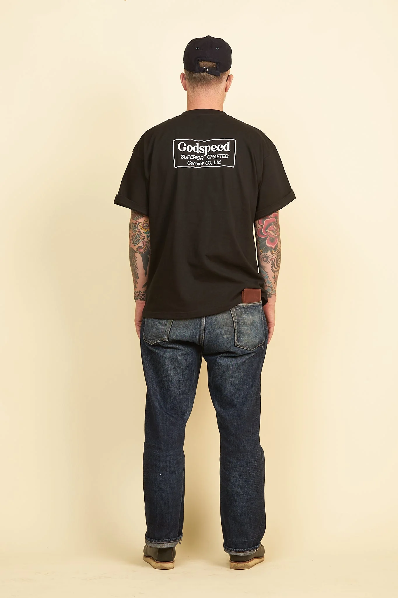 Godspeed 'Genuine' Heavyweight Organic T-Shirt - Black - Image 6