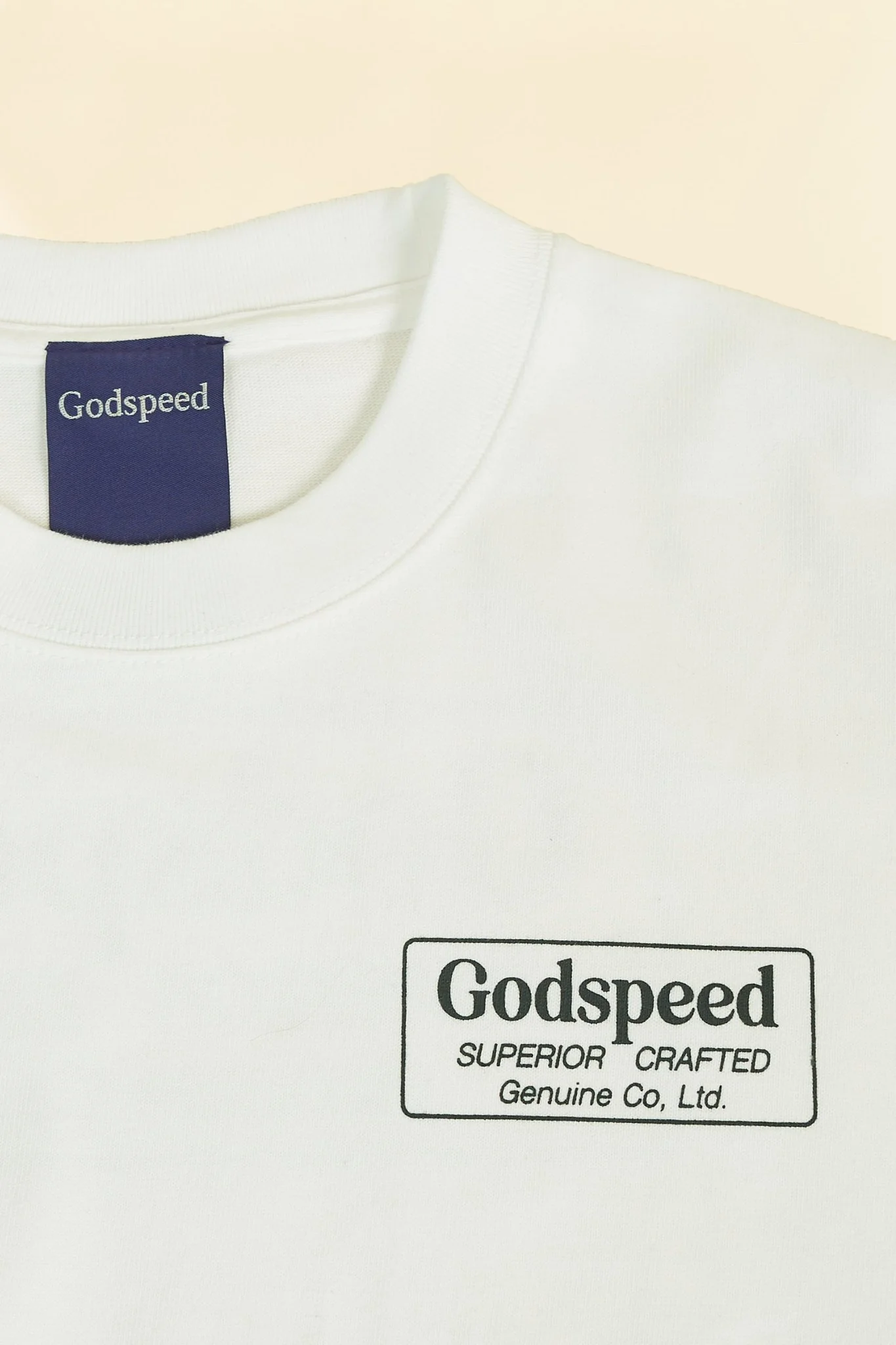 Godspeed 'Genuine' Heavyweight Organic T-Shirt - White - Image 3