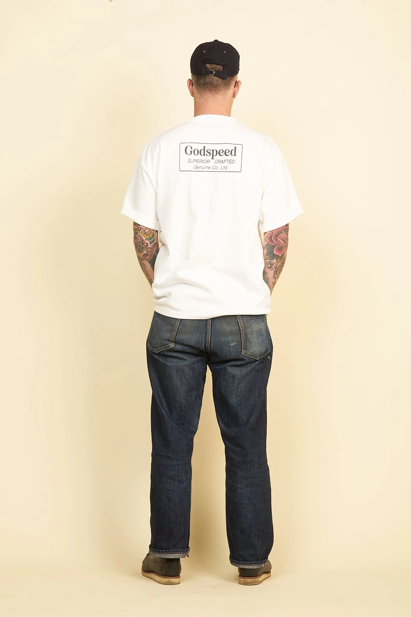 Godspeed 'Genuine' Heavyweight Organic T-Shirt - White - Image 4