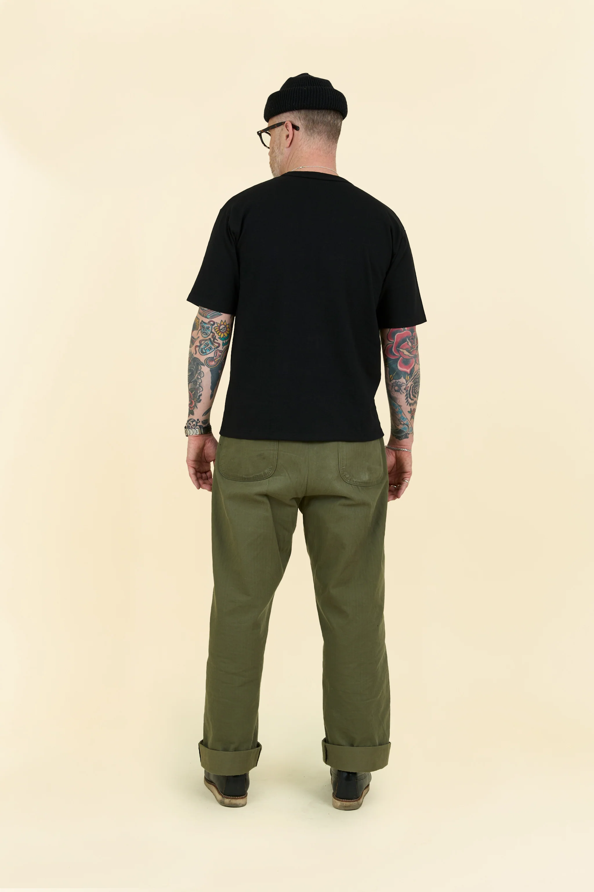 Godspeed Heavyweight Loopwheel 10oz Pocket T-Shirt - Black - Image 4