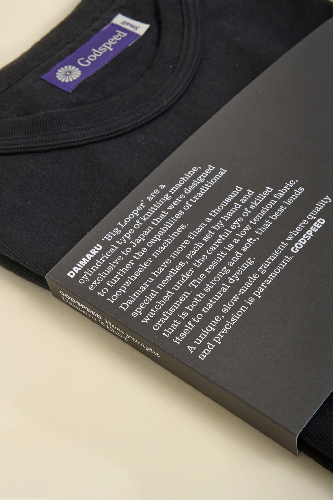 Godspeed Heavyweight Loopwheel 10oz Pocket T-Shirt - Black - Image 6