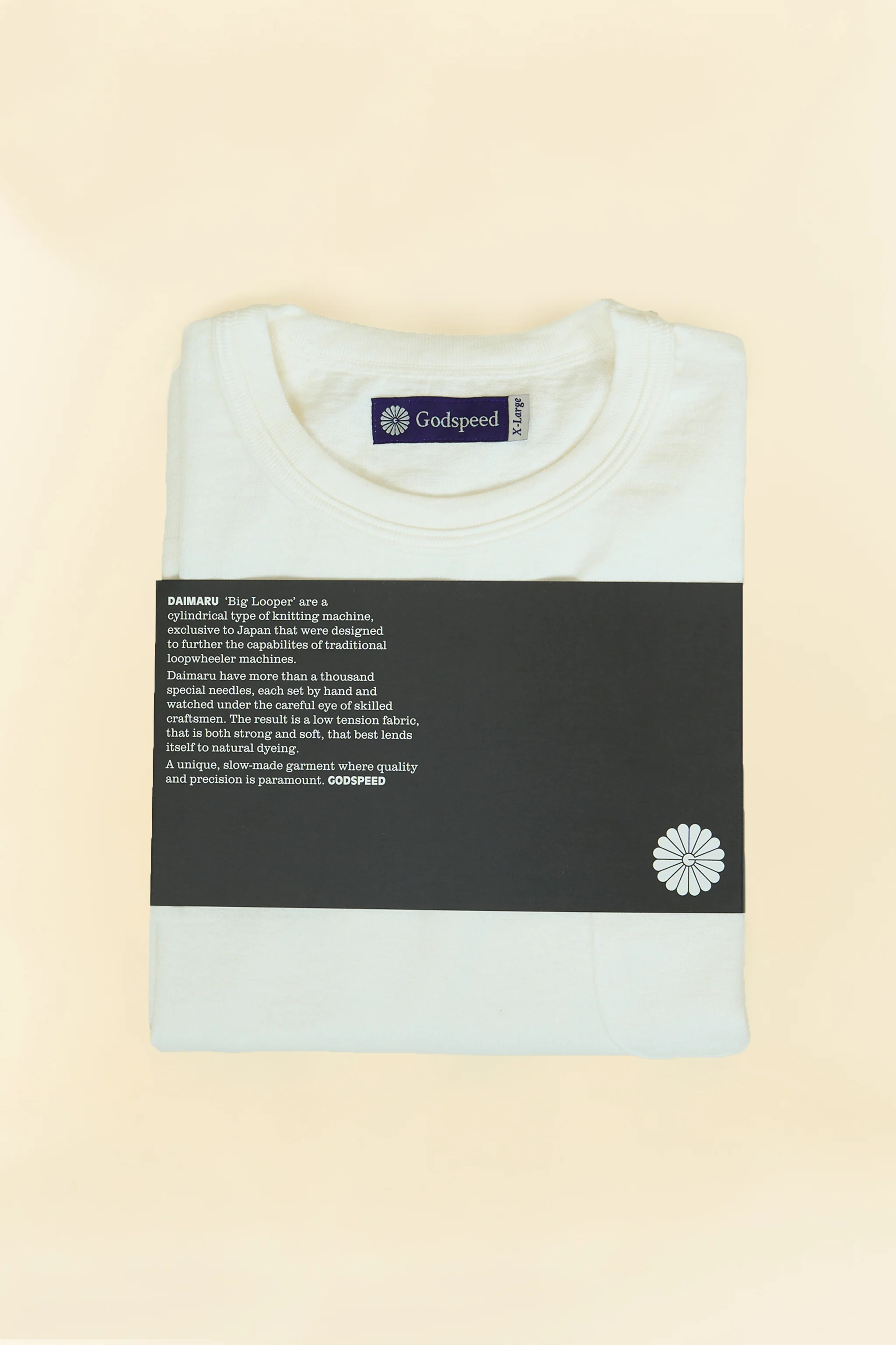 Godspeed Heavyweight Loopwheel 10oz Pocket T-Shirt - Natural