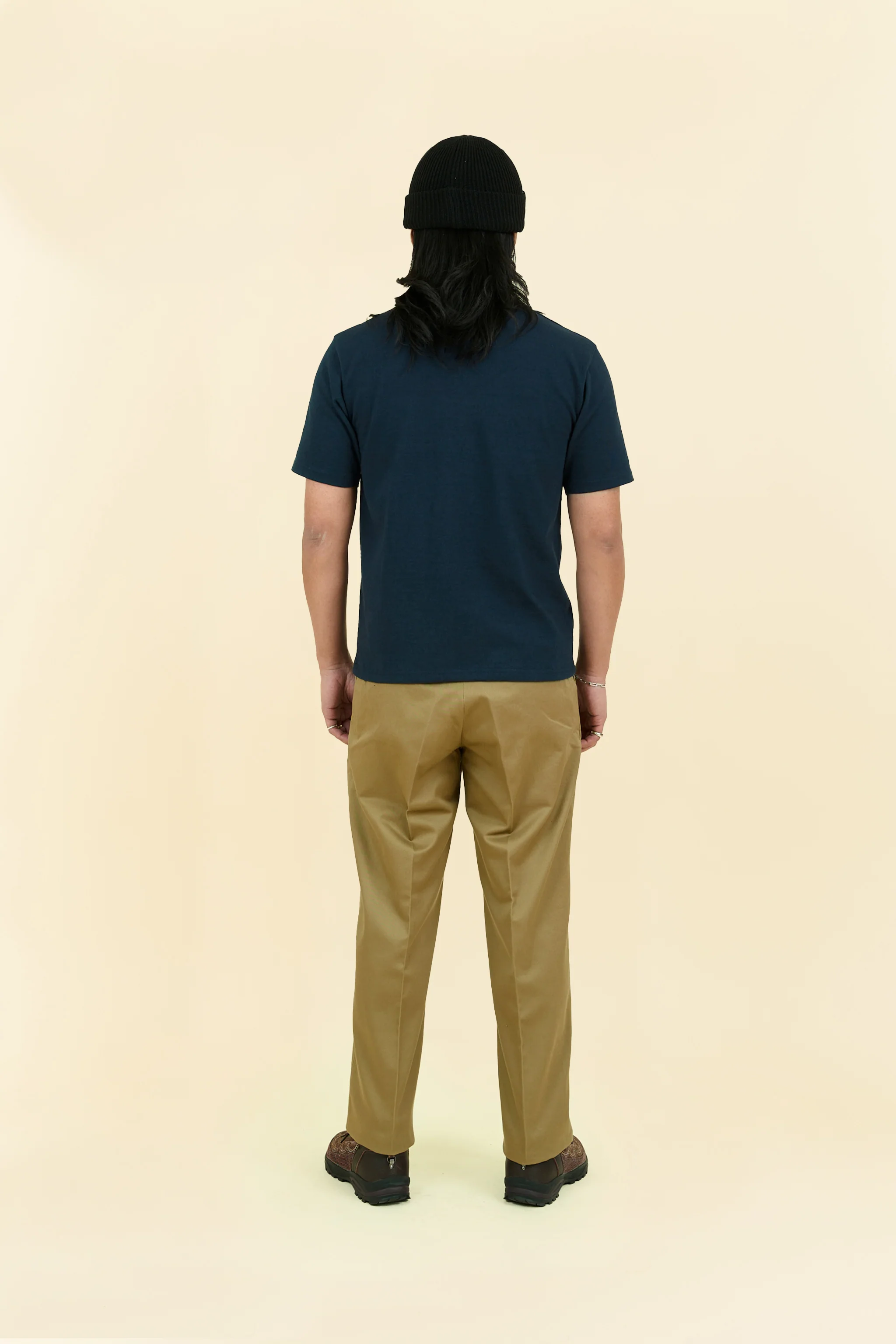 Godspeed Heavyweight Loopwheel 10oz Pocket T-Shirt - Navy - Image 4
