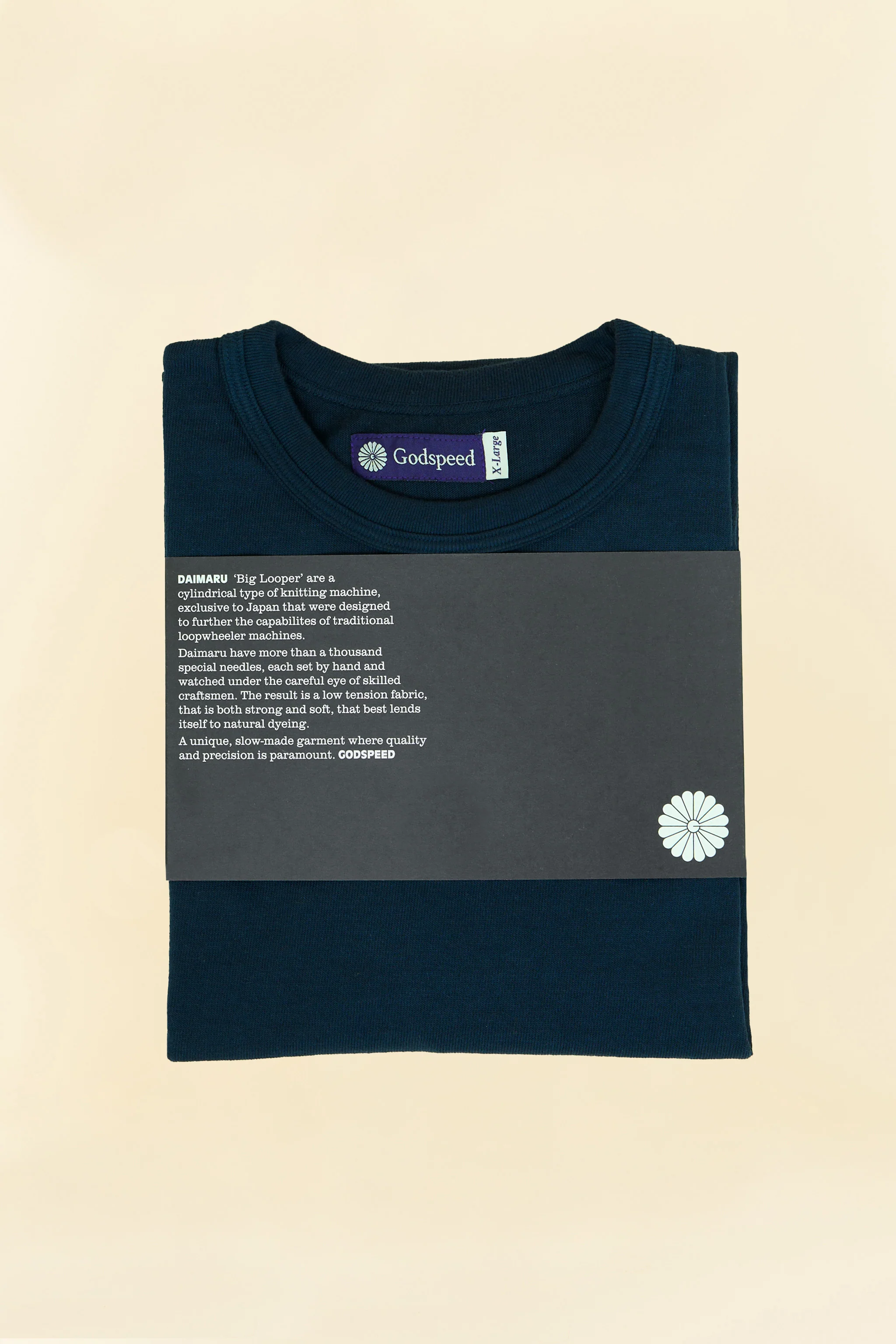 Godspeed Heavyweight Loopwheel 10oz T-Shirt - Navy