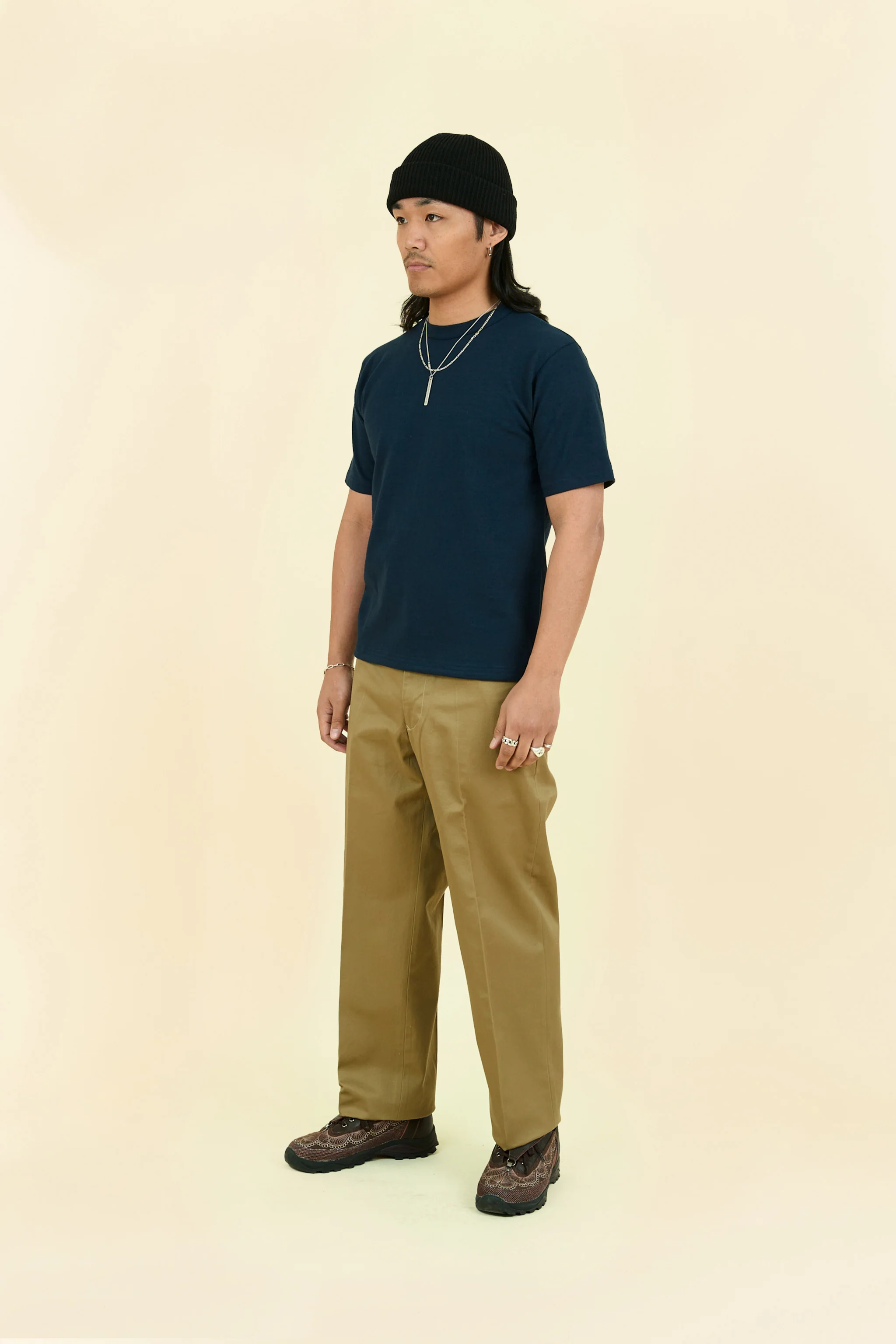 Godspeed Heavyweight Loopwheel 10oz T-Shirt - Navy - Image 3