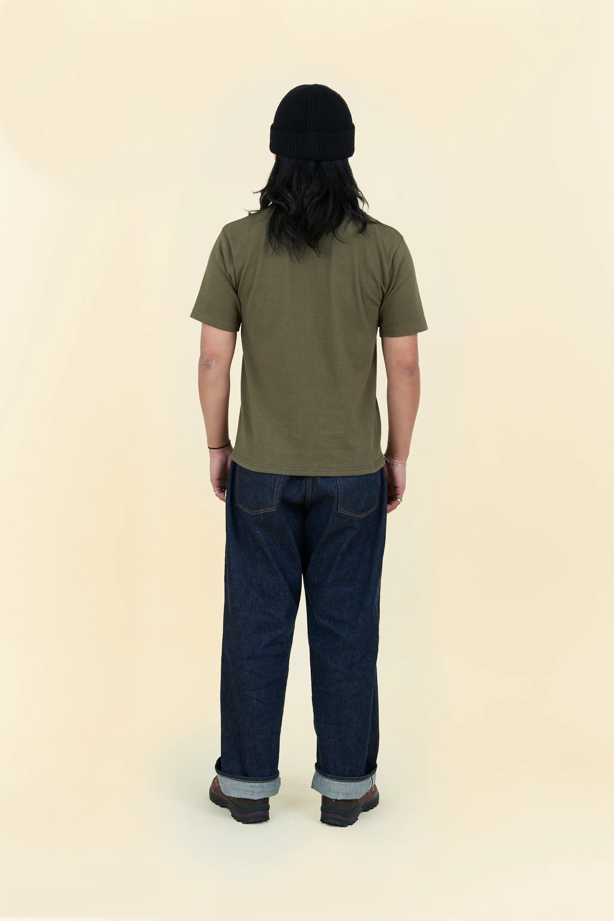 Godspeed Heavyweight Loopwheel 10oz T-Shirt - Olive - Image 4