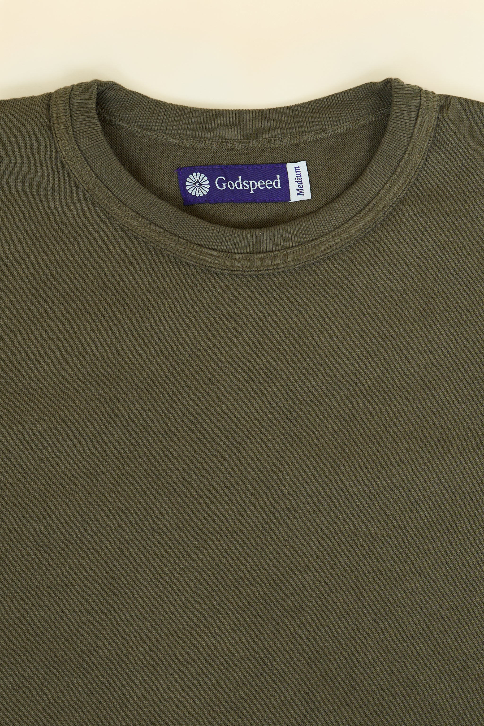 Godspeed Heavyweight Loopwheel 10oz T-Shirt - Olive - Image 5