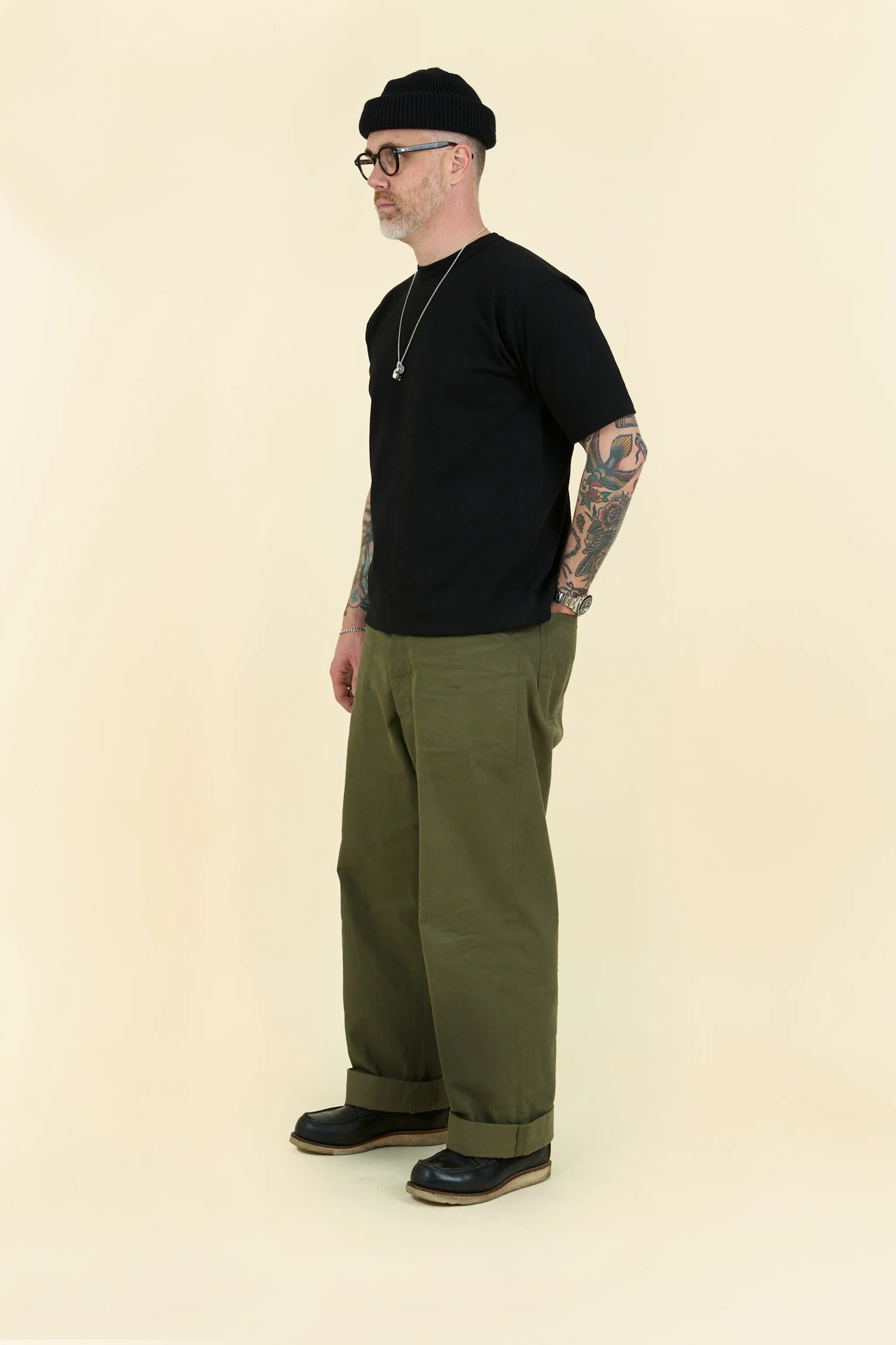 Godspeed Heavyweight Loopwheel 10oz T-Shirt - Black - Image 3