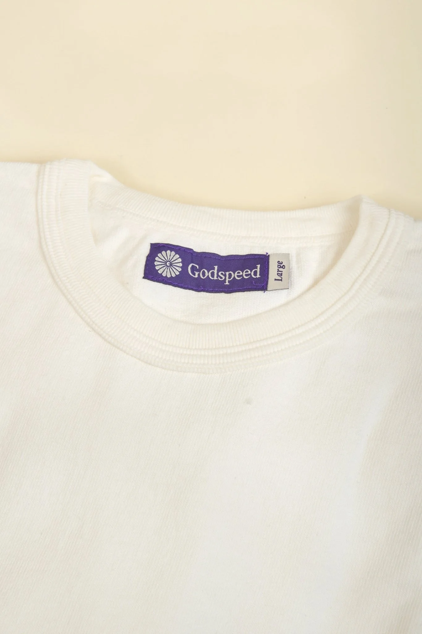 Godspeed Heavyweight Loopwheel 10oz T-Shirt - Natural - Image 5