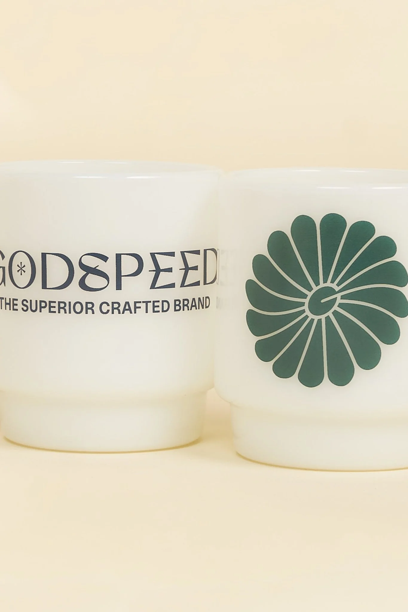 Godspeed Milk Glass 'Perseverance' Stacking Mug - Green - Image 7