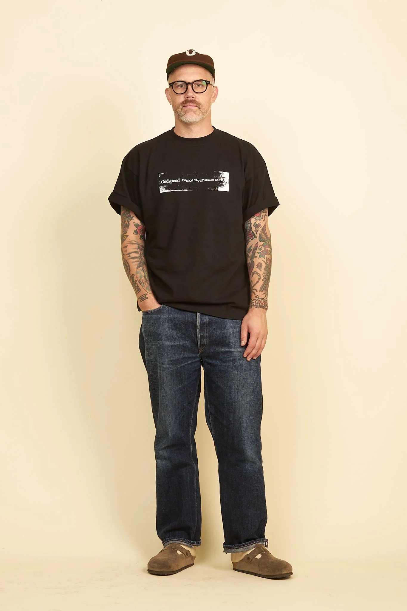 Godspeed 'Roller' Heavyweight Organic T-Shirt - Black - Image 2
