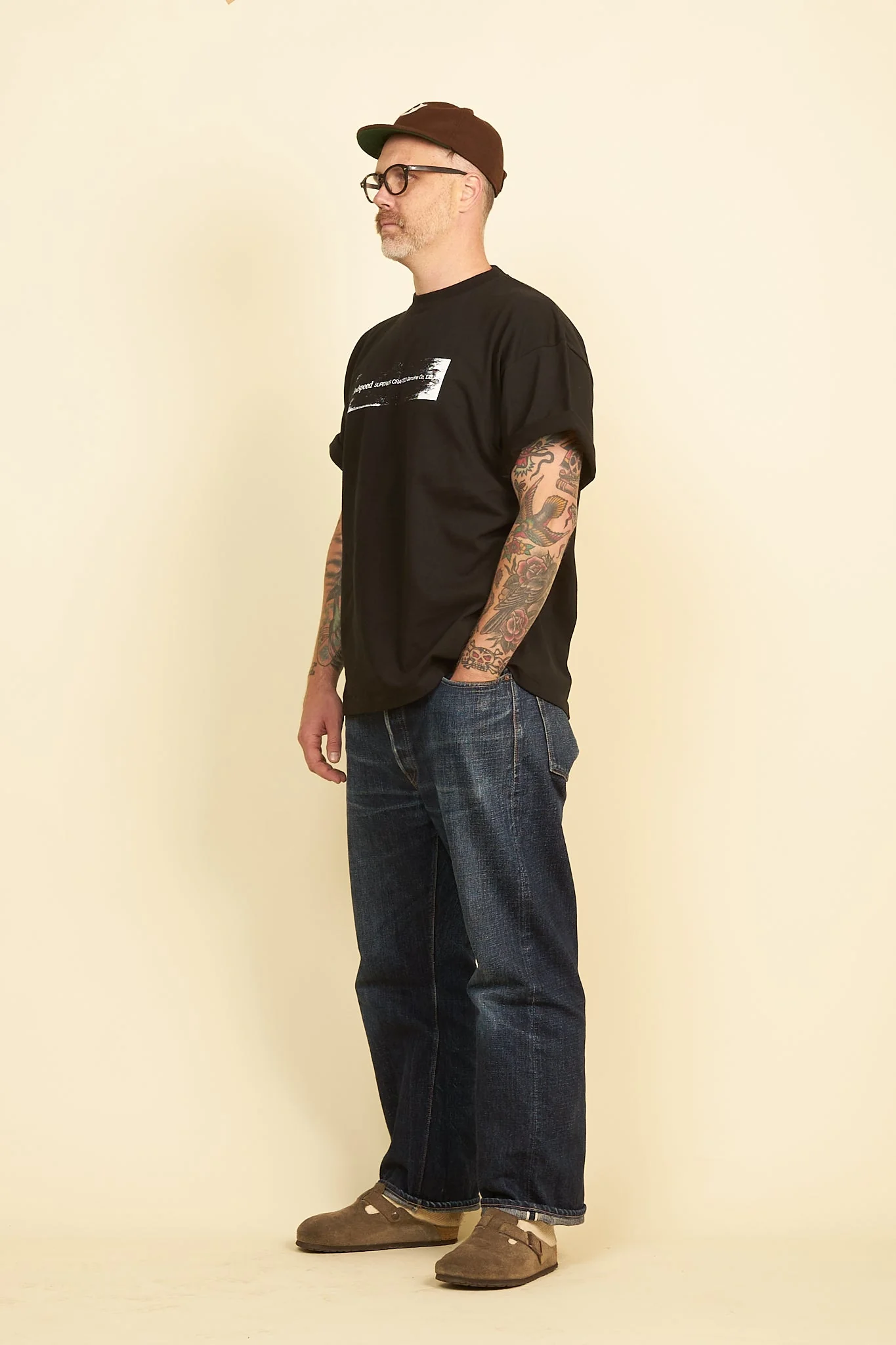 Godspeed 'Roller' Heavyweight Organic T-Shirt - Black - Image 4