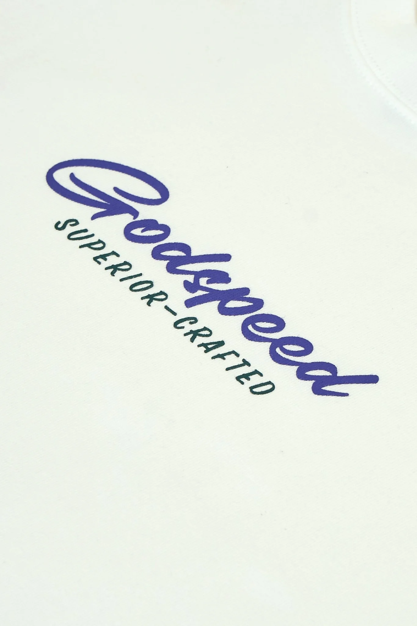 Godspeed 'Sign' Heavyweight Organic T-Shirt - White - Image 5