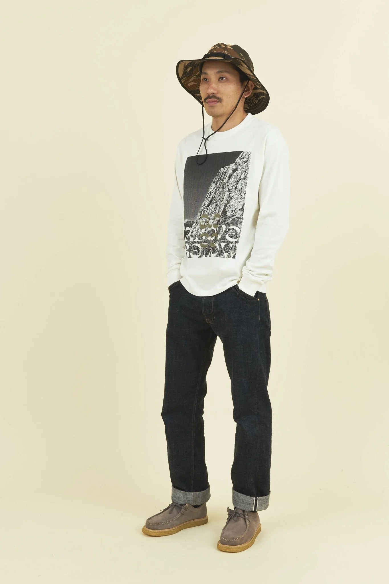 Godspeed Superior Organic L/S T-Shirt 'Ascent' - Natural - Image 3