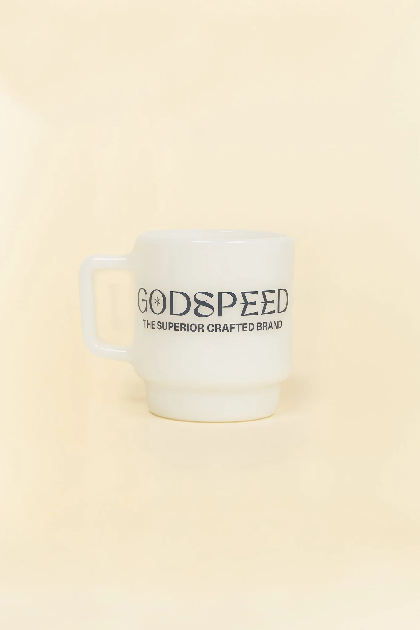Godspeed Milk Glass 'Perseverance' Stacking Mug - Indigo - Image 5