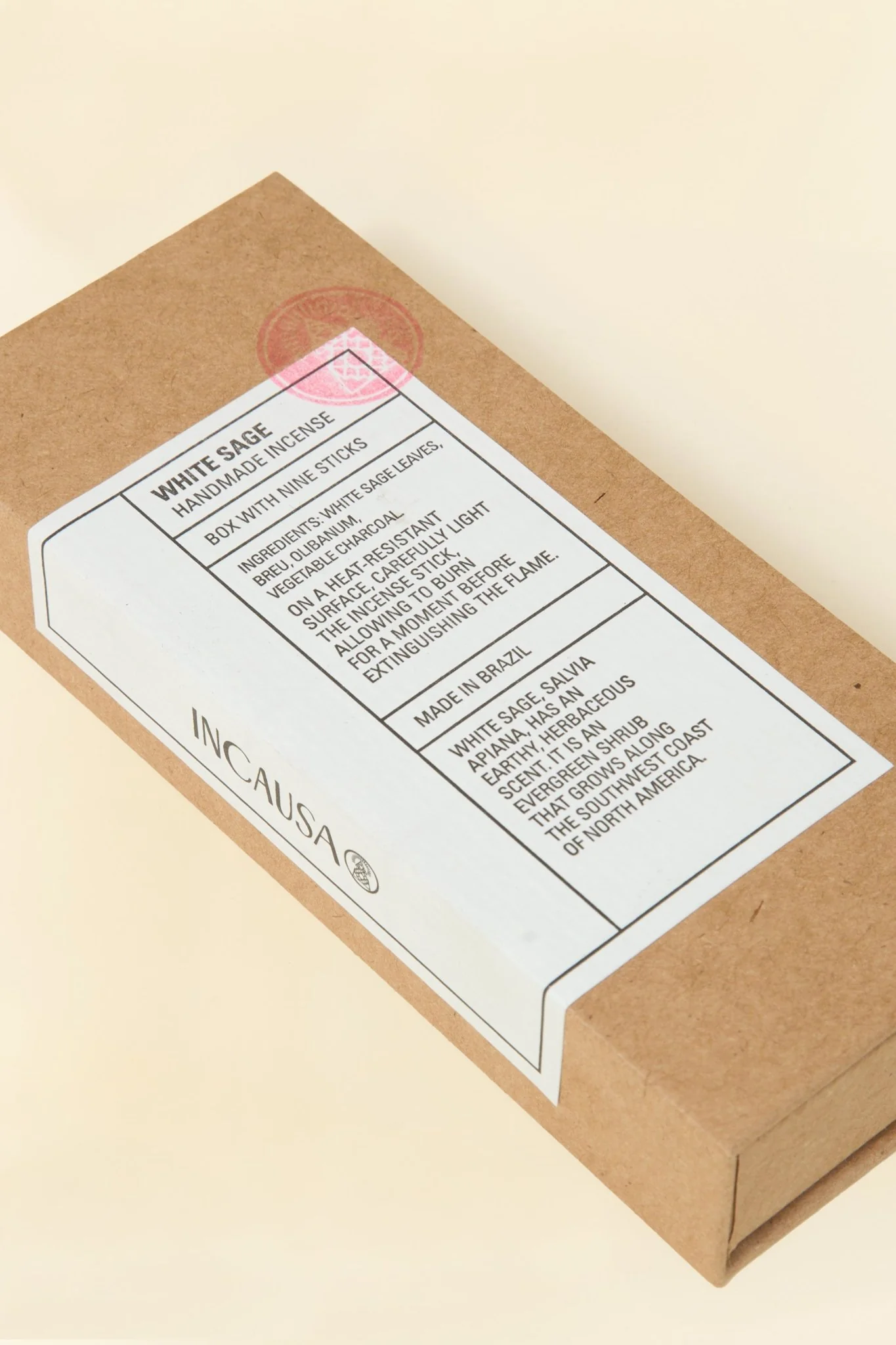 Incausa Incense - White Sage Breu Resin Incense Box - Image 2