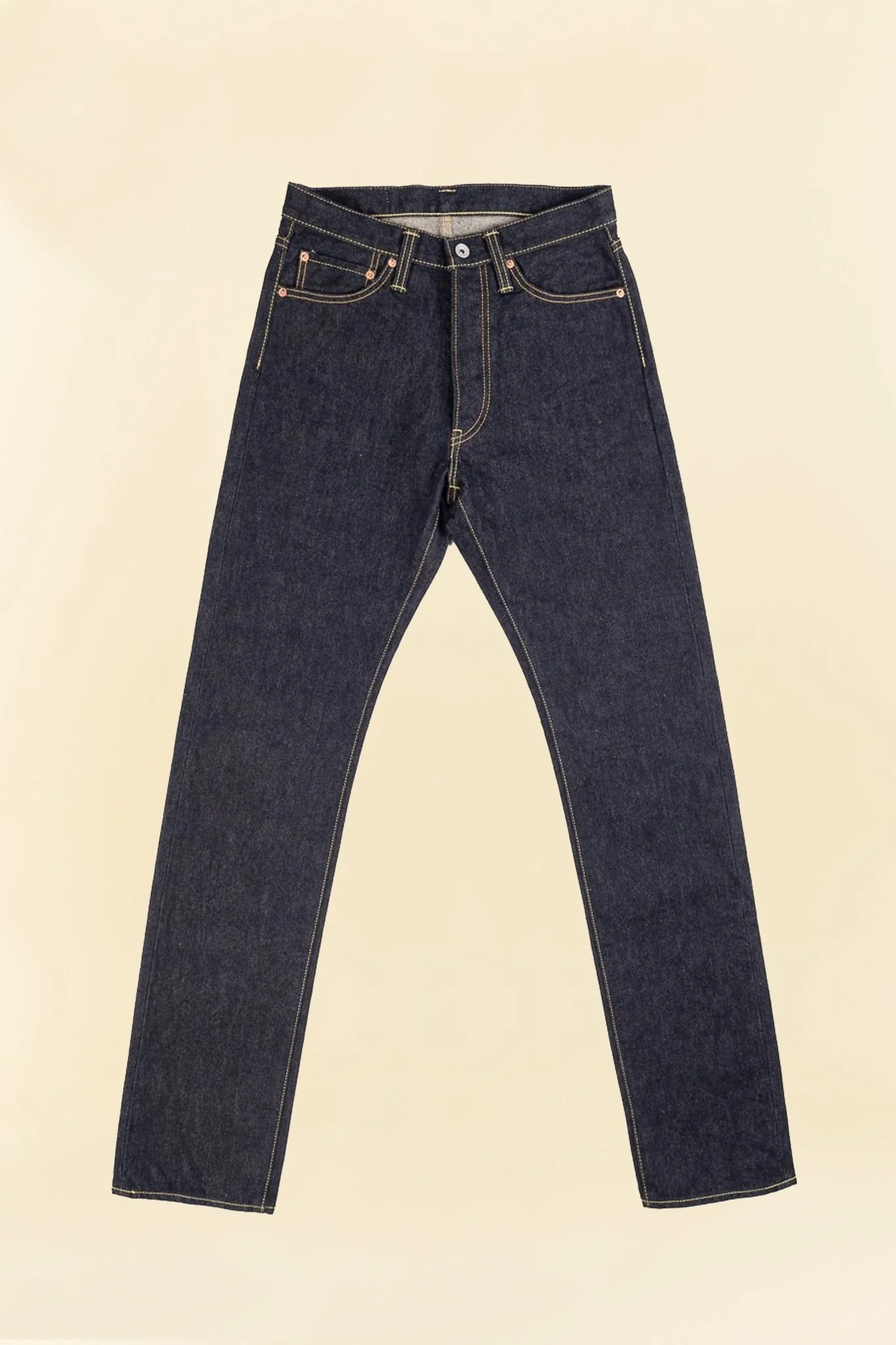 Iron Heart 14oz IH-888S-142 High Rise Tapered Jeans - Indigo - Image 13