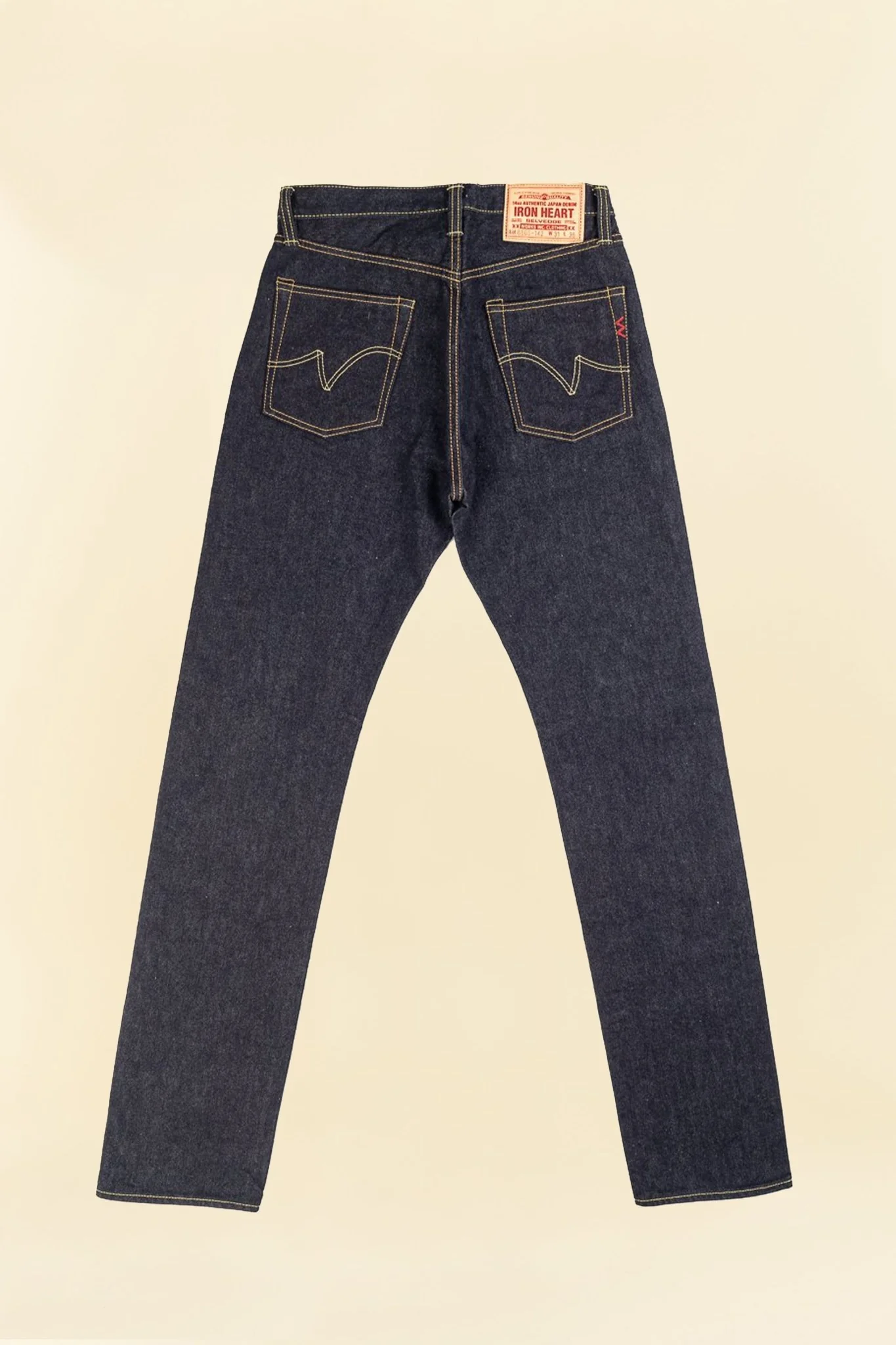 Iron Heart 14oz IH-888S-142 High Rise Tapered Jeans - Indigo - Image 14