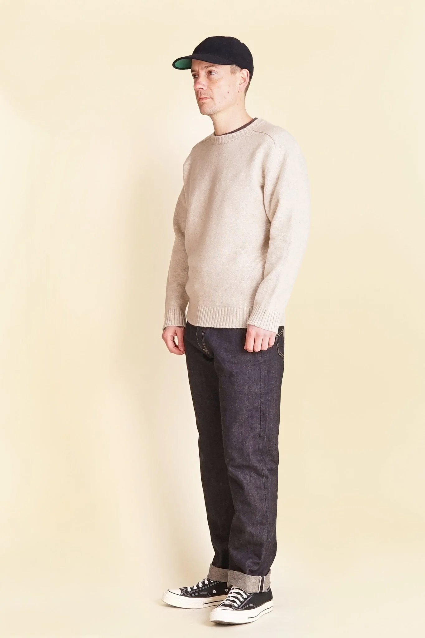Iron Heart 14oz IH-888S-142 High Rise Tapered Jeans - Indigo - Image 4